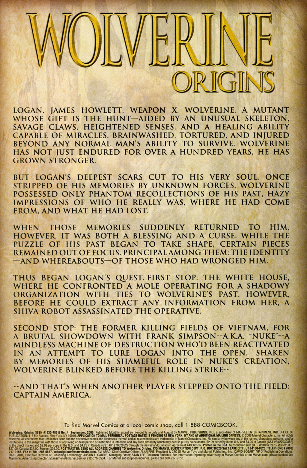 Read online Wolverine: Origins comic -  Issue #4 - 3
