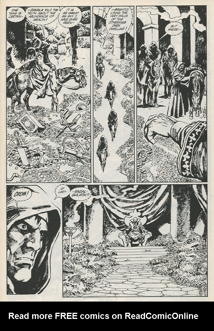 Read online The Savage Sword Of Conan comic -  Issue #189 - 31