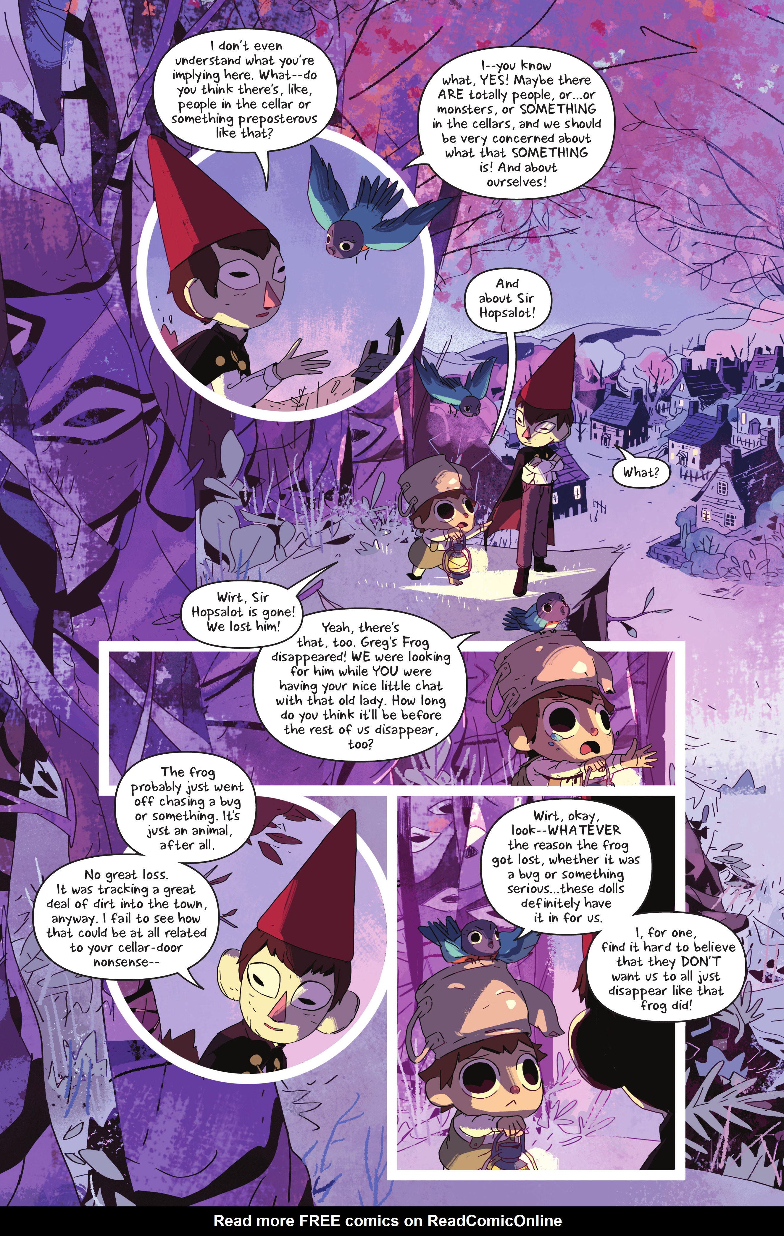 Read online Over the Garden Wall: Hollow Town comic -  Issue # TPB - 76