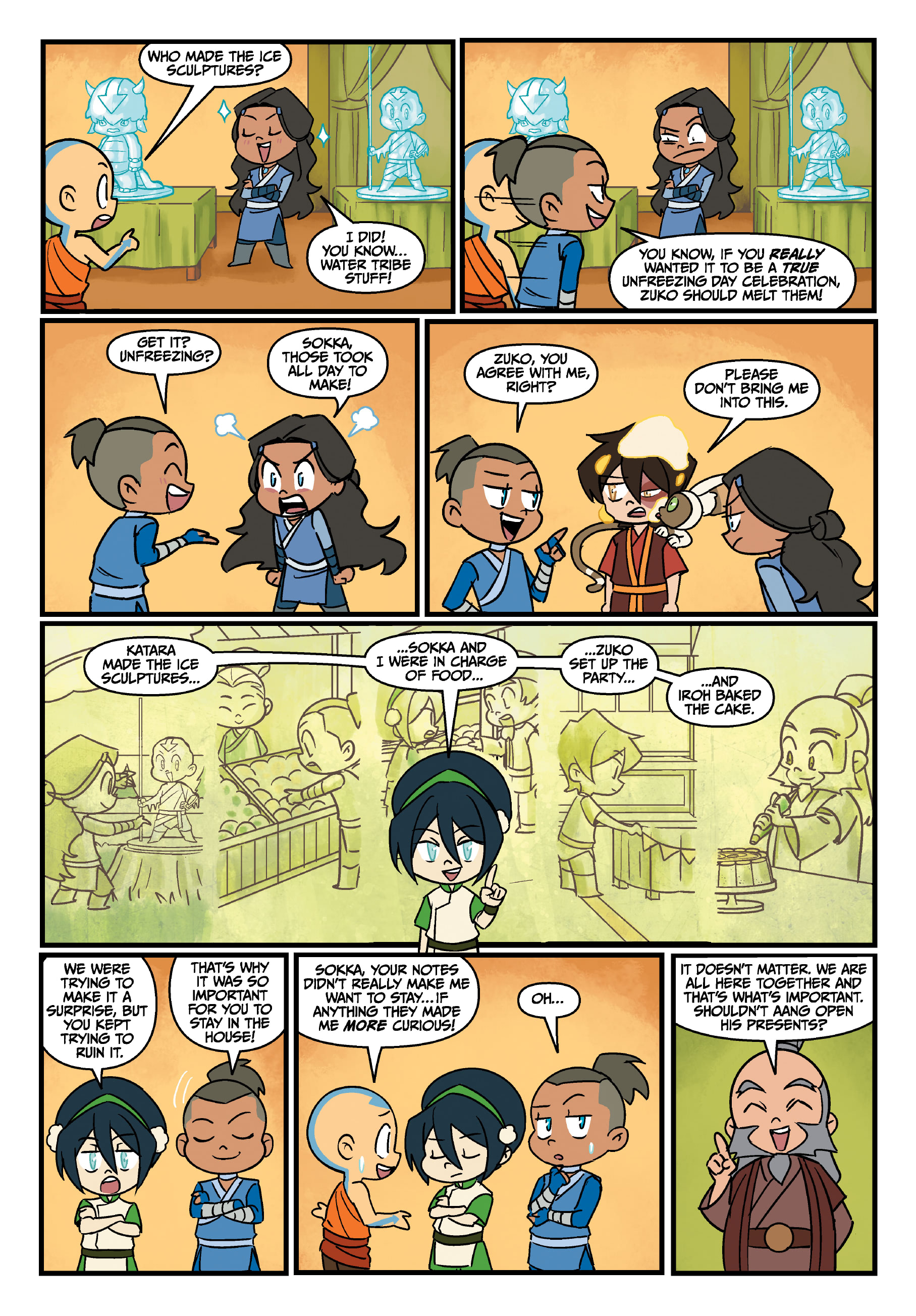 Read online Avatar: The Last Airbender Chibis - Aang's Unfreezing Day comic -  Issue # Full - 35