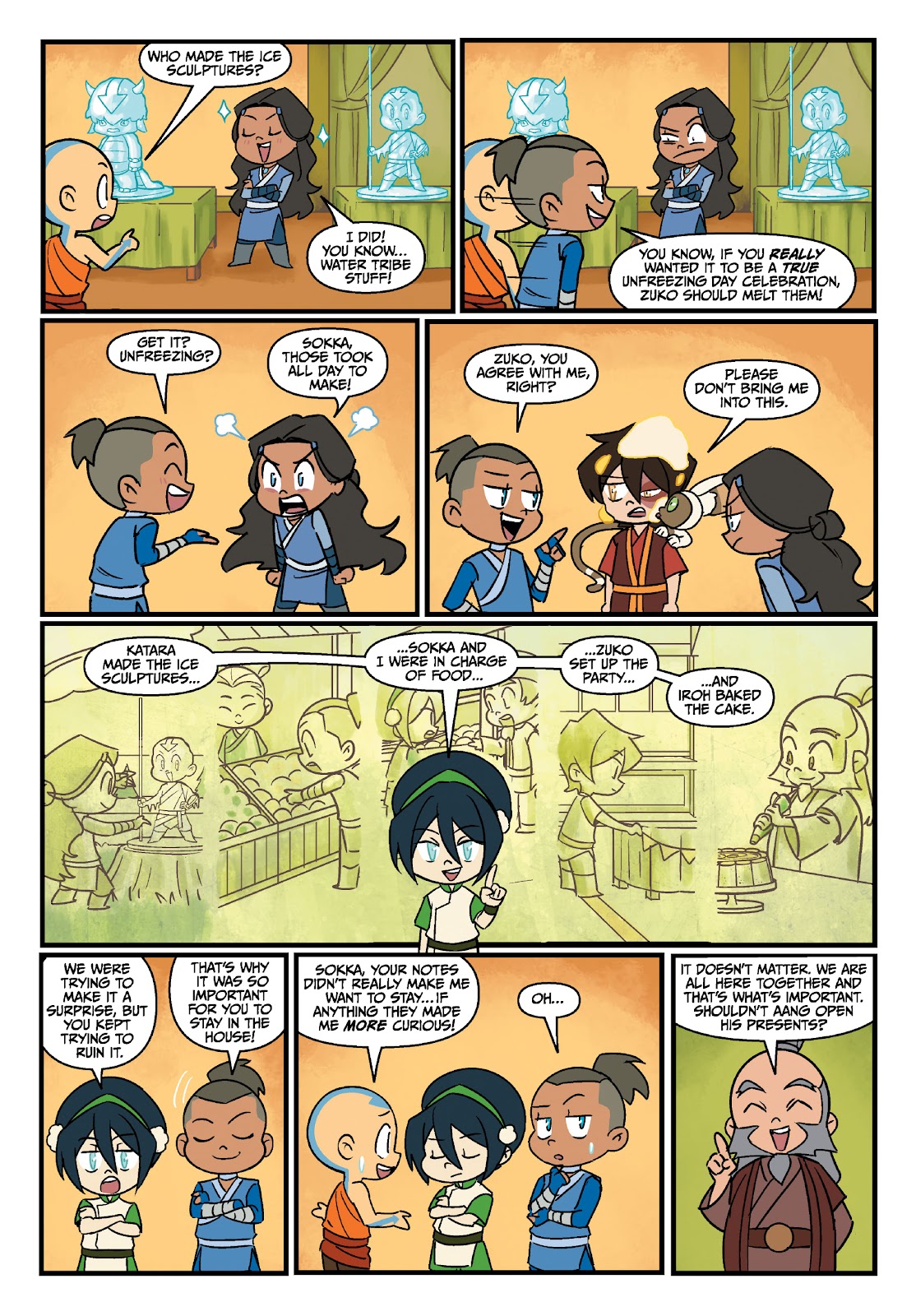 Avatar: The Last Airbender Chibis - Aang's Unfreezing Day issue Full - Page 35