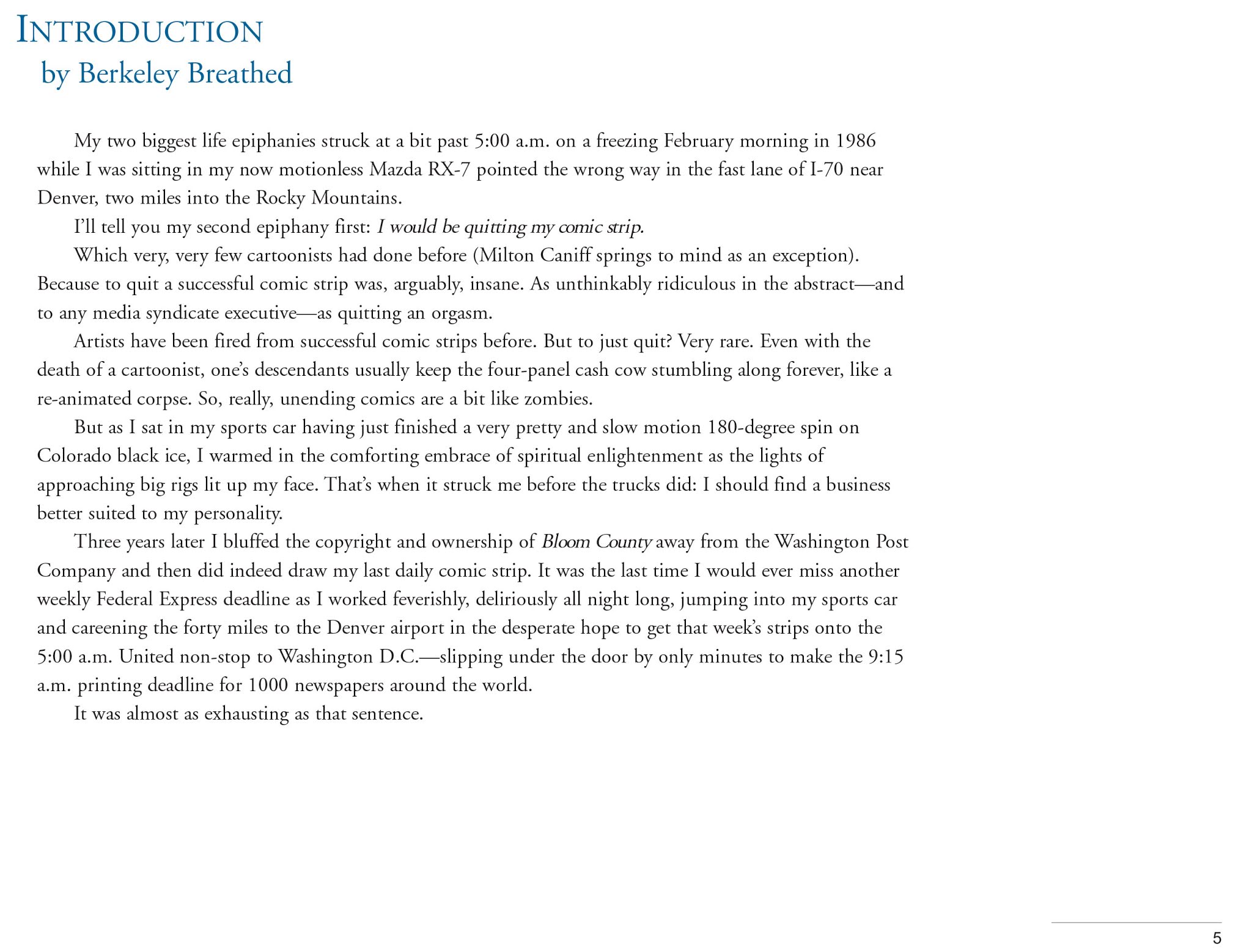 Read online Berkeley Breathed’s Outland comic -  Issue # TPB (Part 1) - 6