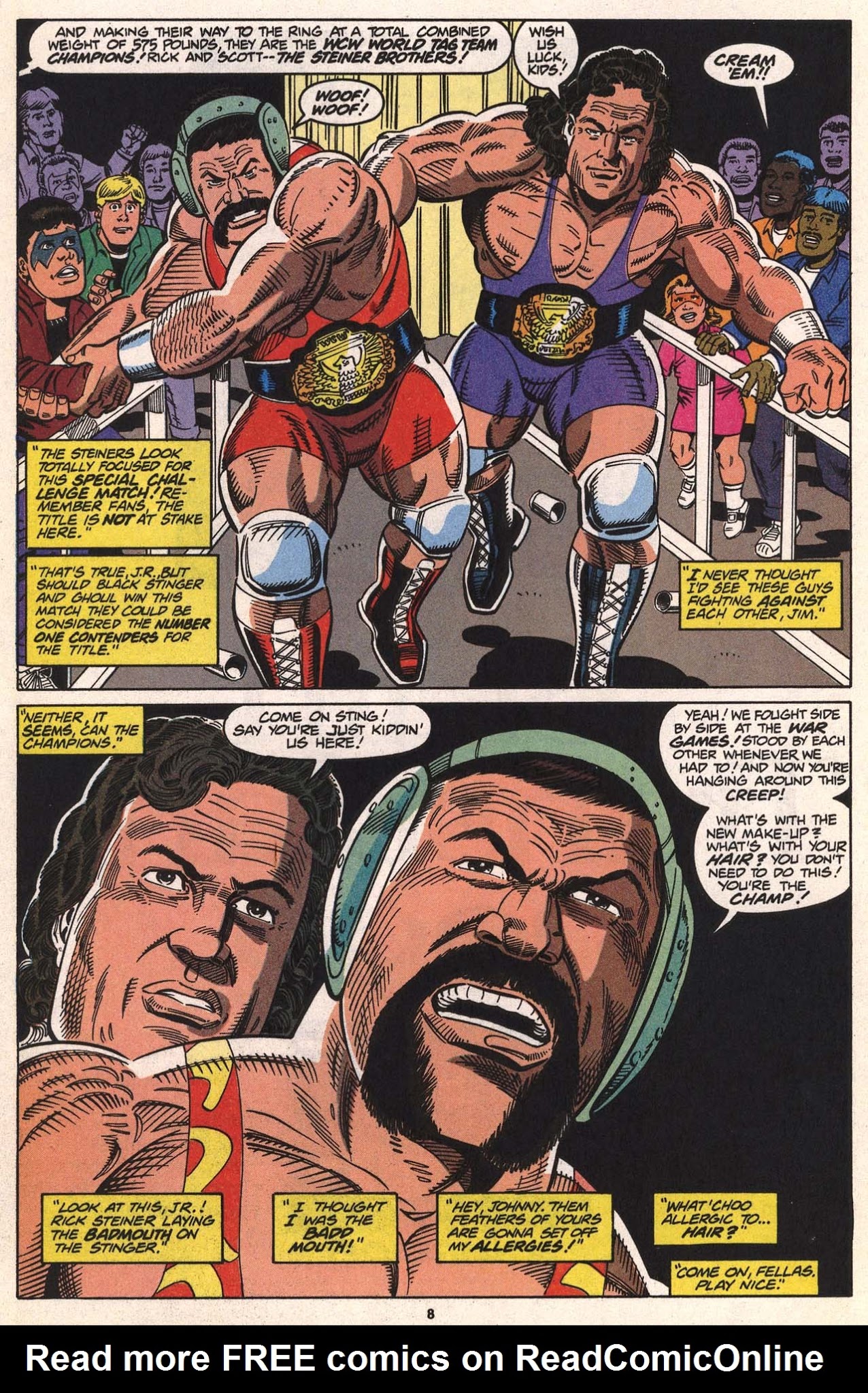 Read online WCW World Championship Wrestling comic -  Issue #9 - 10