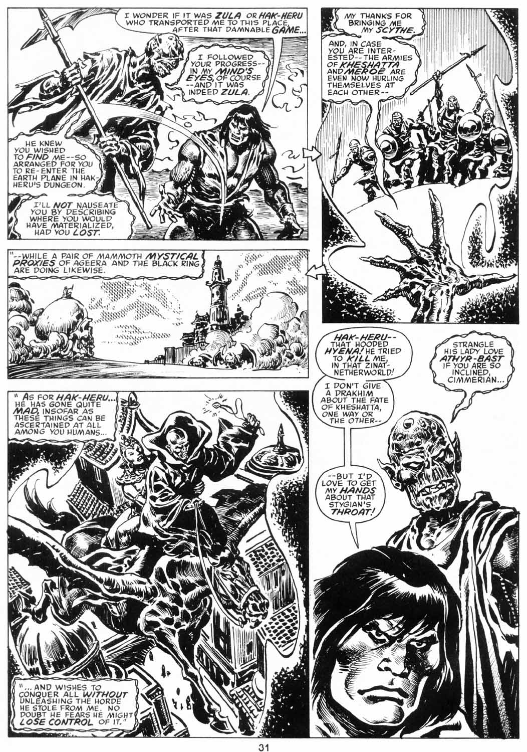 Read online The Savage Sword Of Conan comic -  Issue #206 - 32