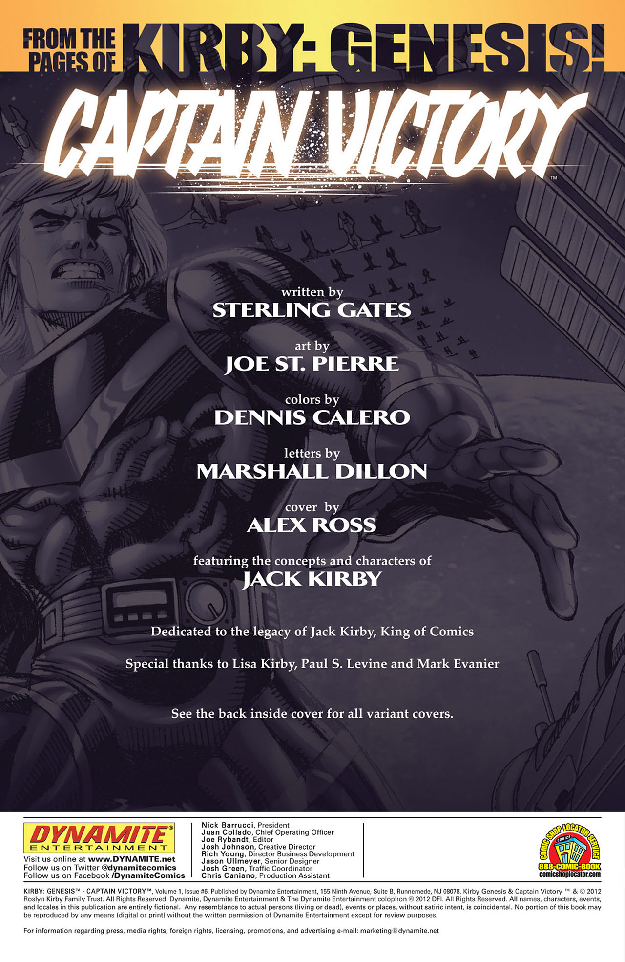 Read online Kirby: Genesis - Captain Victory comic -  Issue #6 - 2