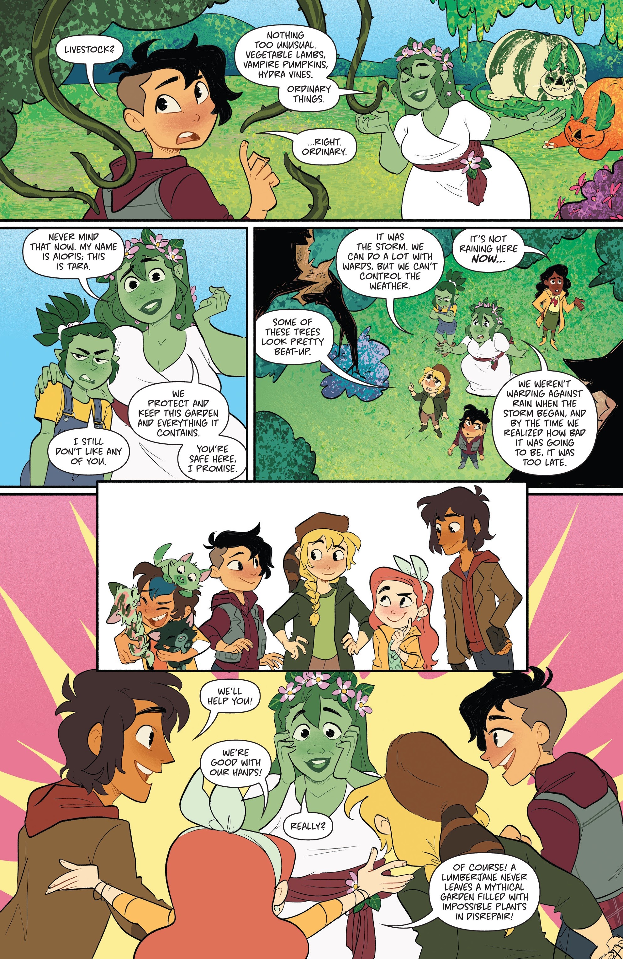Read online Lumberjanes: Somewhere That's Green comic -  Issue # Full - 26