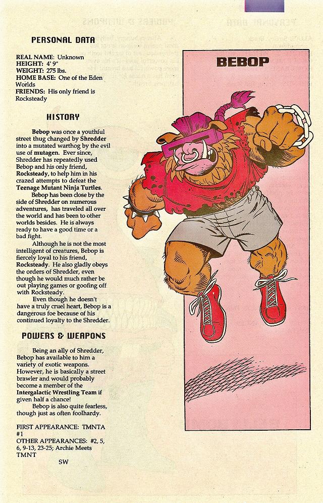 Read online Teenage Mutant Ninja Turtles Mutant Universe Sourcebook comic -  Issue #1 - 8