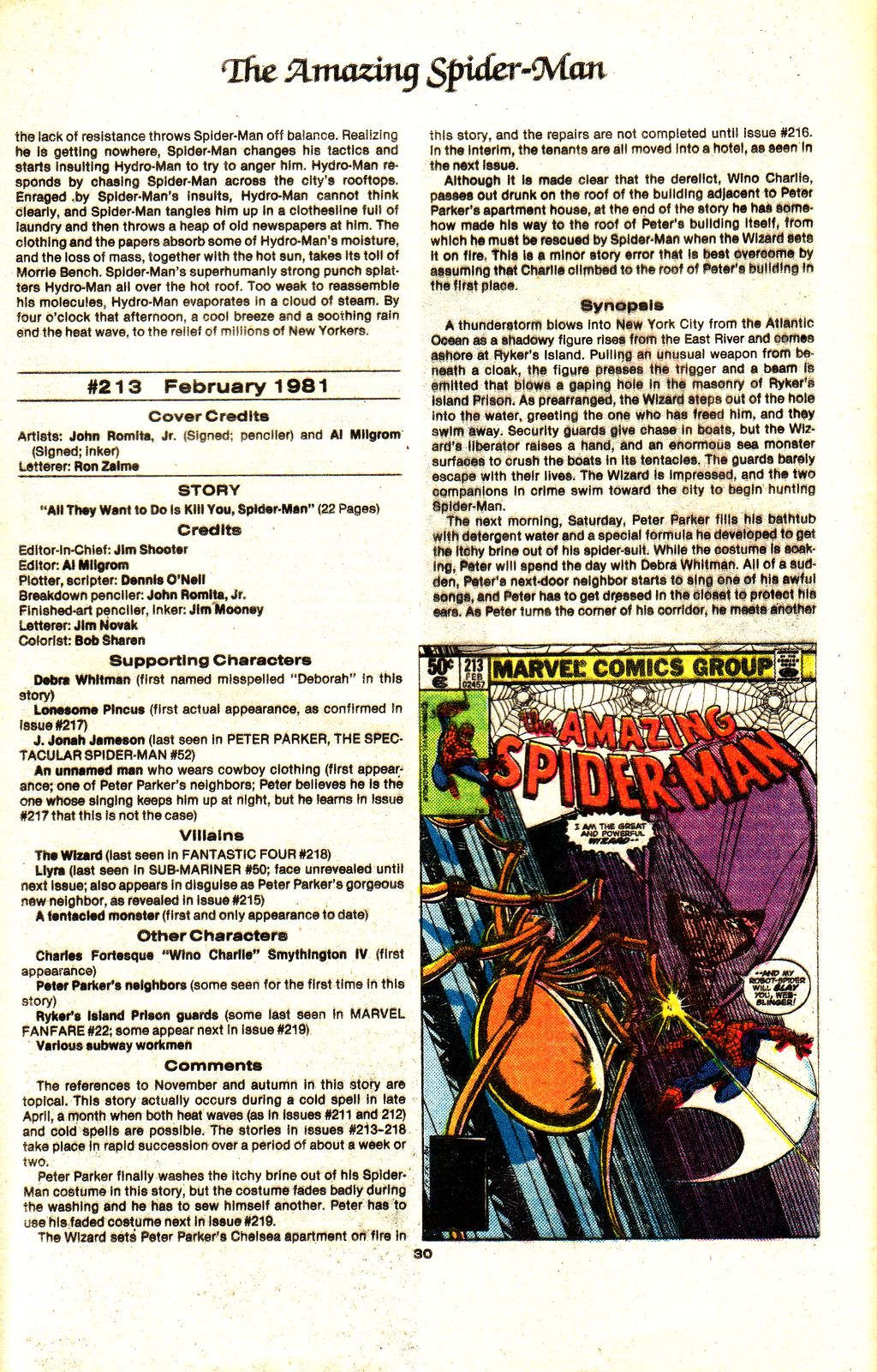 Read online The Official Marvel Index to The Amazing Spider-Man comic -  Issue #9 - 32