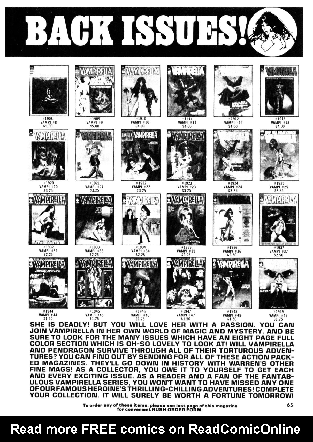 Read online Vampirella (1969) comic -  Issue #53 - 65