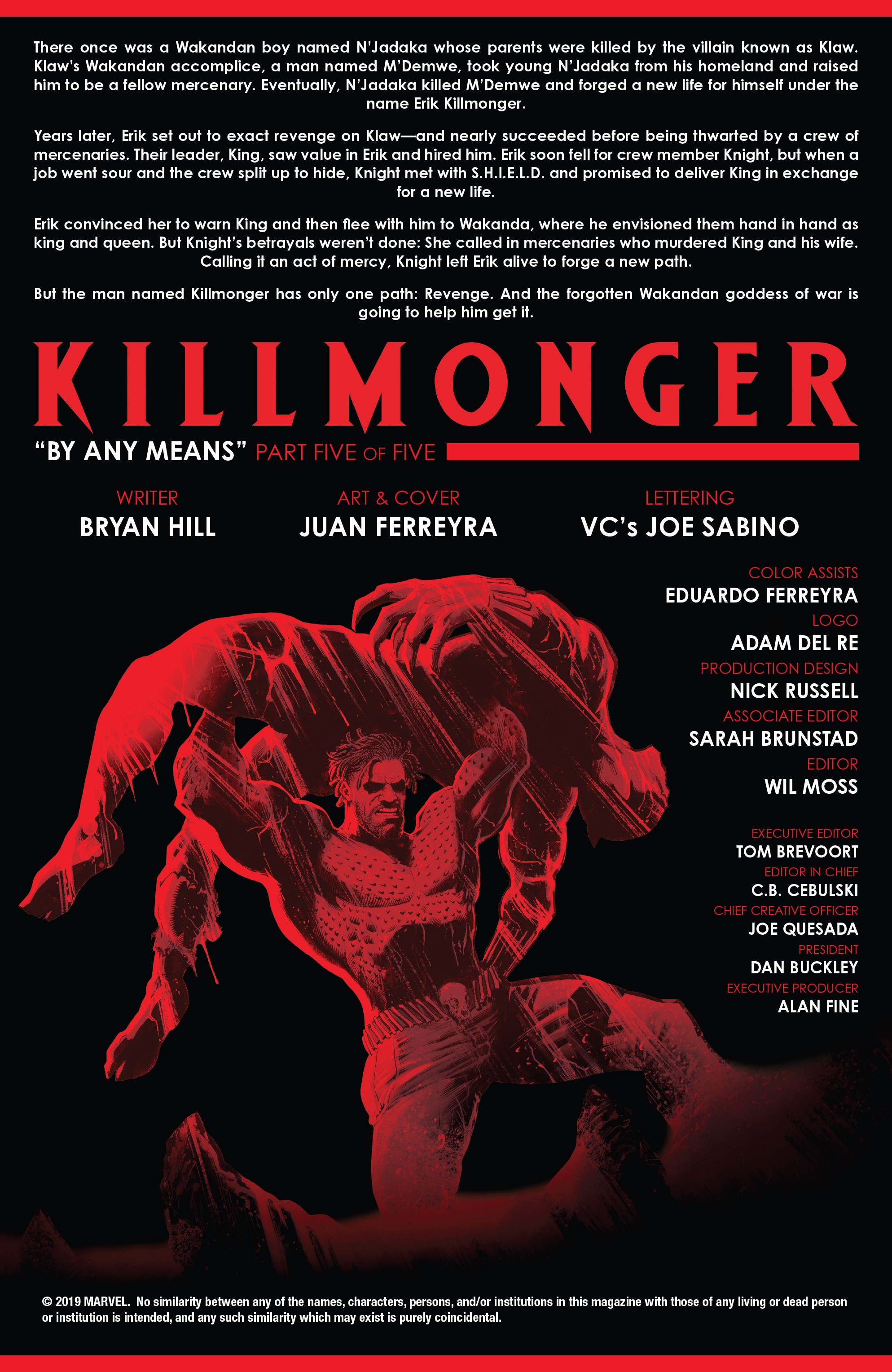 Read online Killmonger comic -  Issue #5 - 2