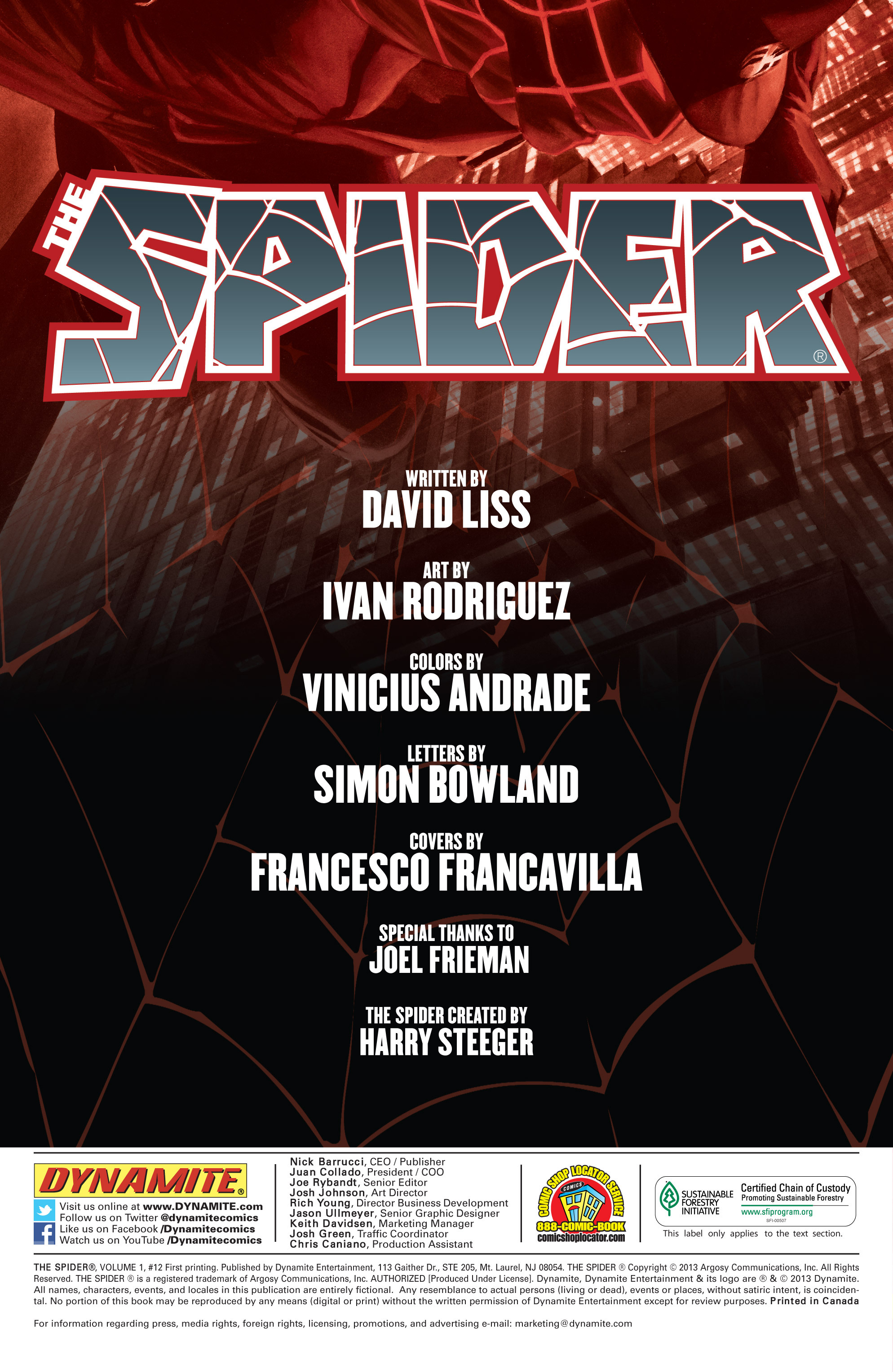 Read online The Spider comic -  Issue #12 - 2