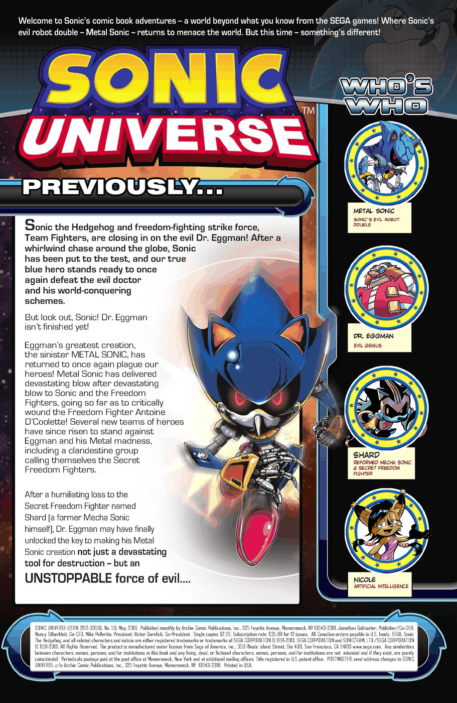 Read online Sonic Universe comic -  Issue #50 - 2