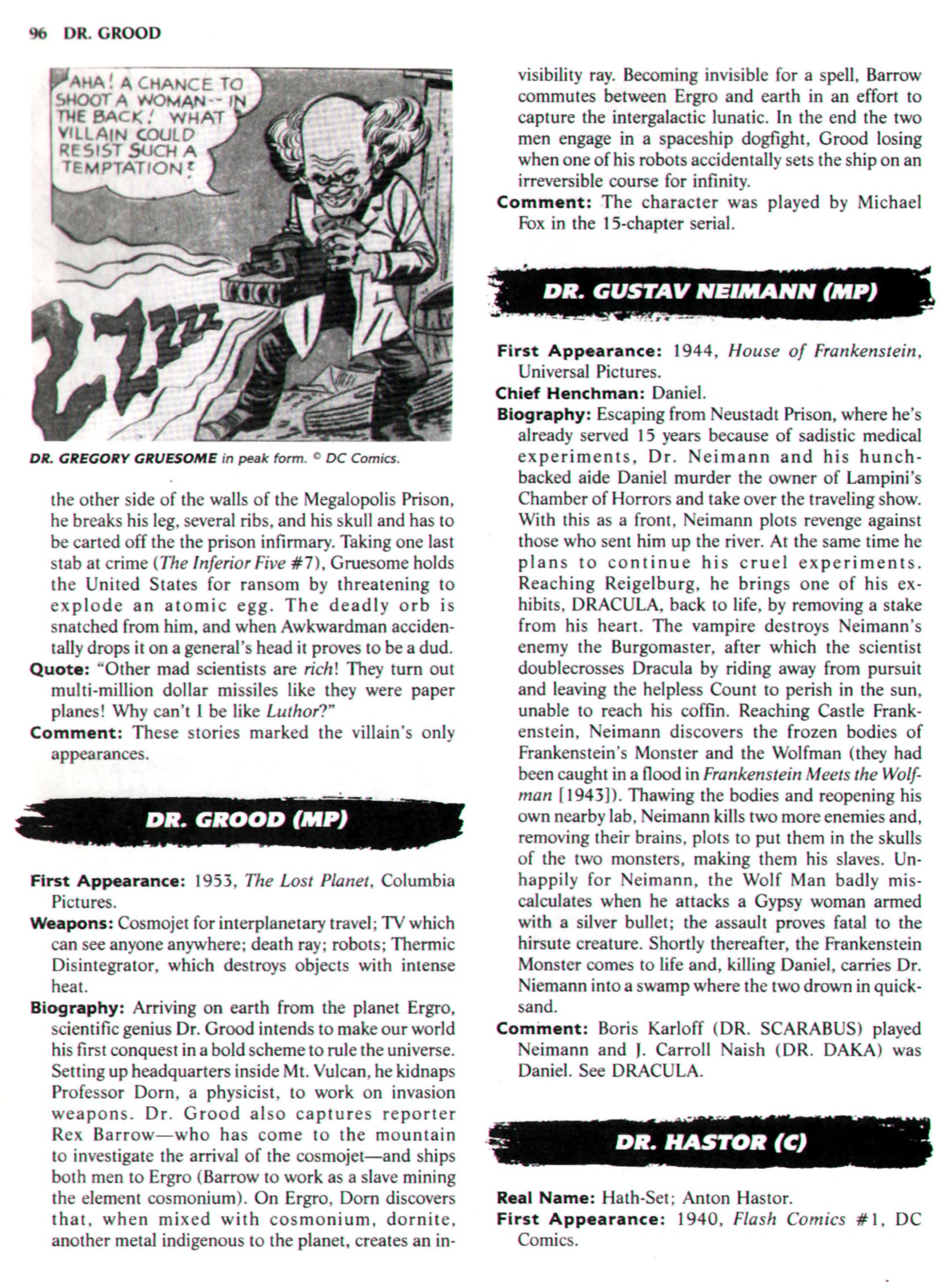 Read online The Encyclopedia of Super Villains comic -  Issue # TPB (Part 1) - 114