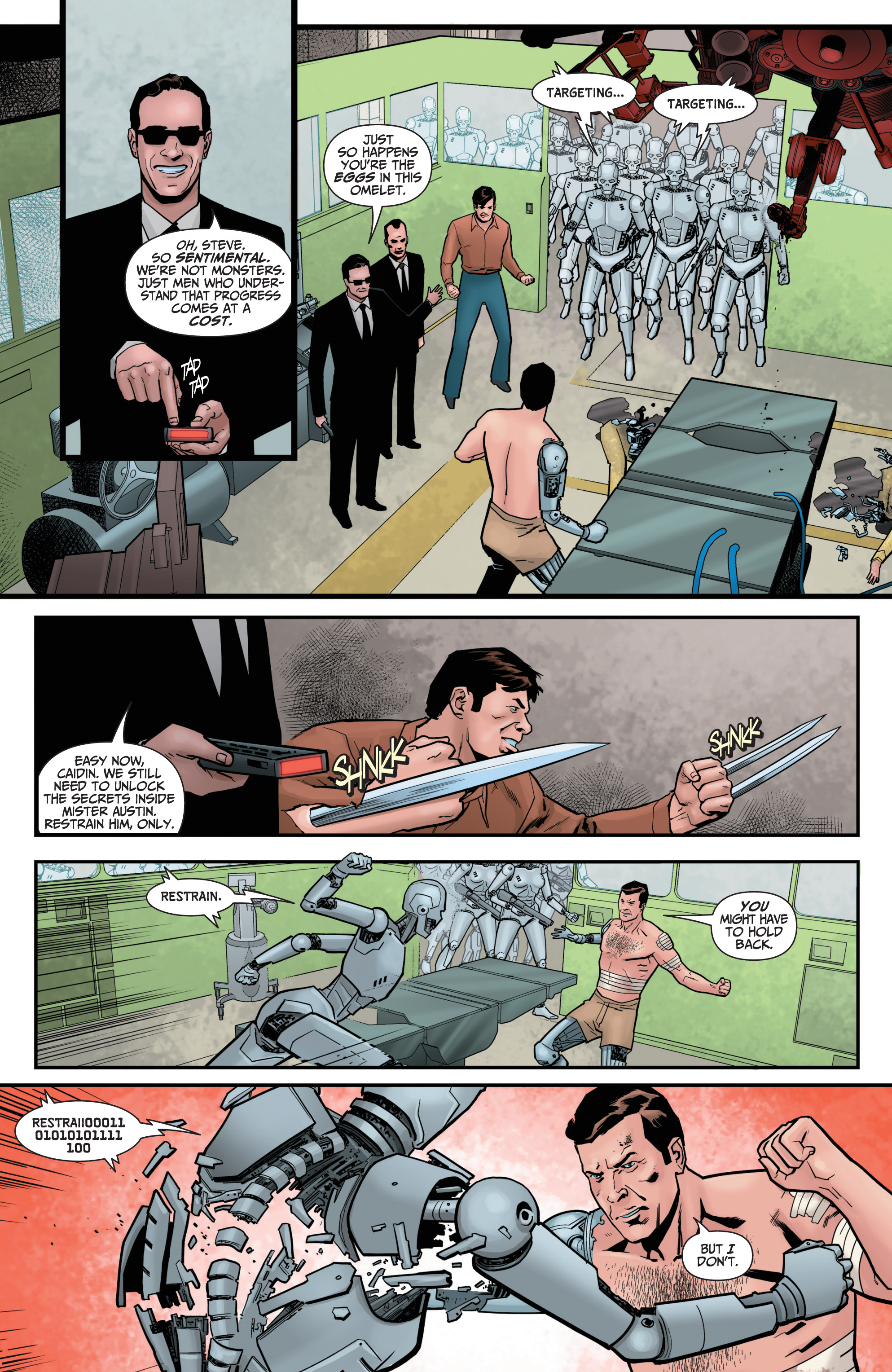 Read online The Six Million Dollar Man: Fall of Man comic -  Issue #5 - 9