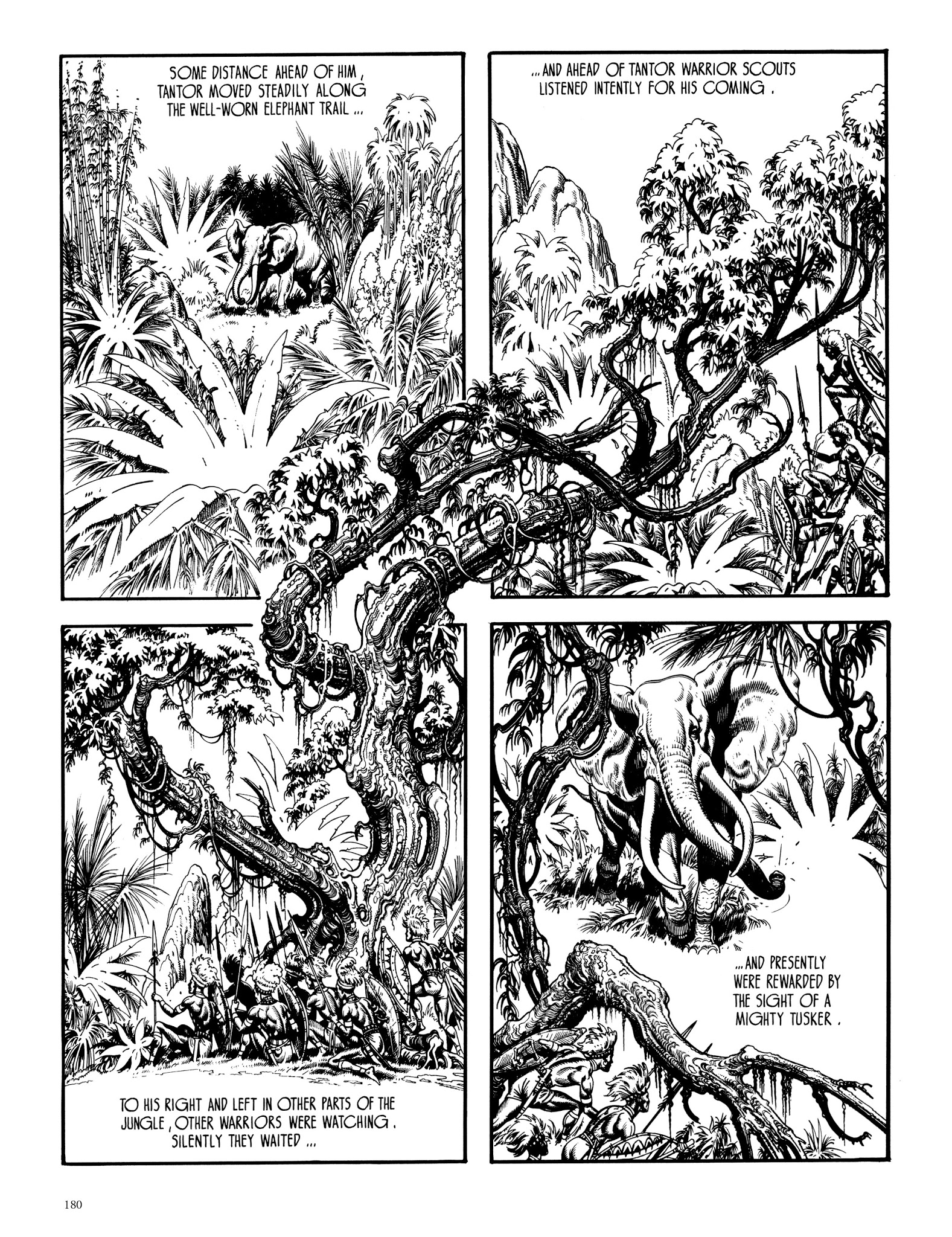 Read online Edgar Rice Burroughs' Tarzan: Burne Hogarth's Lord of the Jungle comic -  Issue # TPB - 179