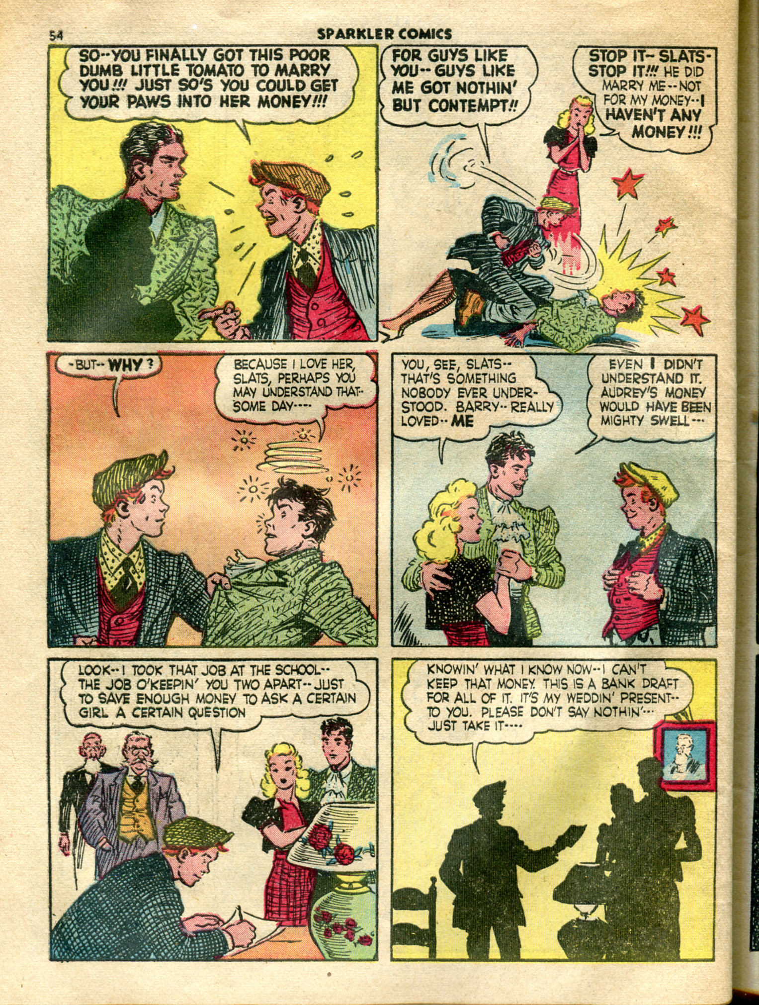 Read online Sparkler Comics comic -  Issue #13 - 56
