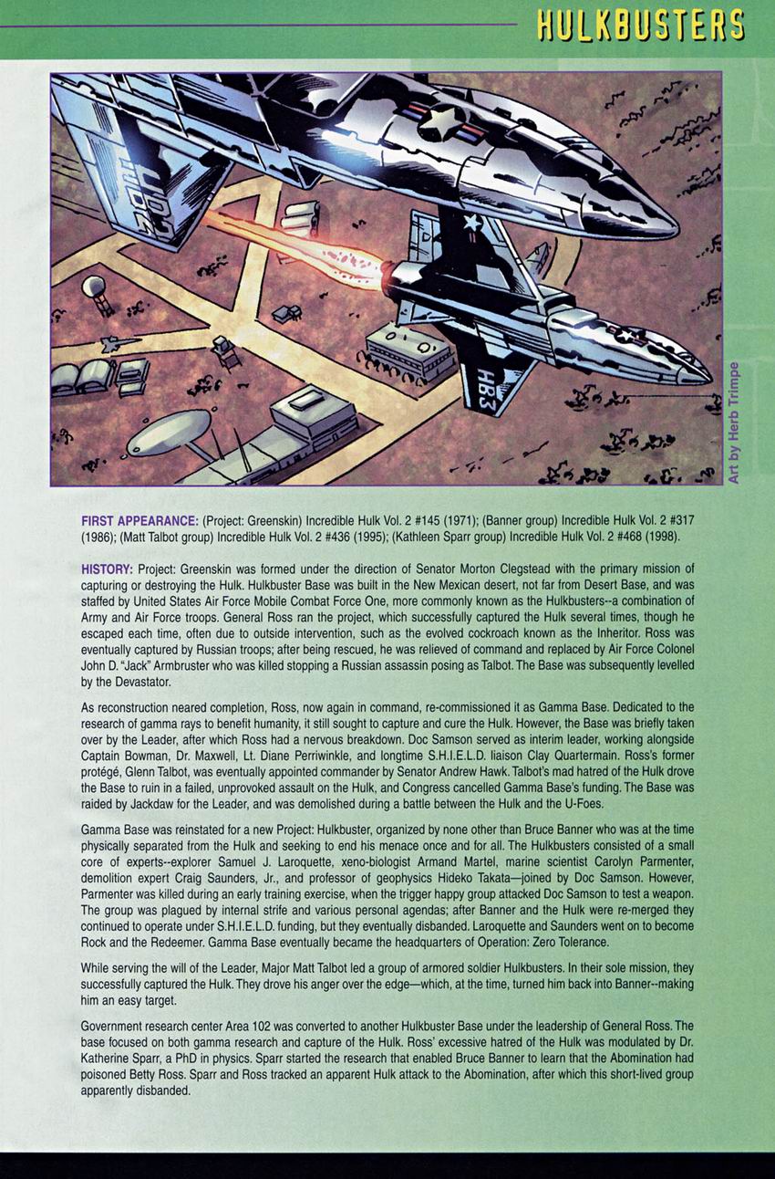 Read online The Official Handbook of the Marvel Universe: Hulk comic -  Issue # Full - 22