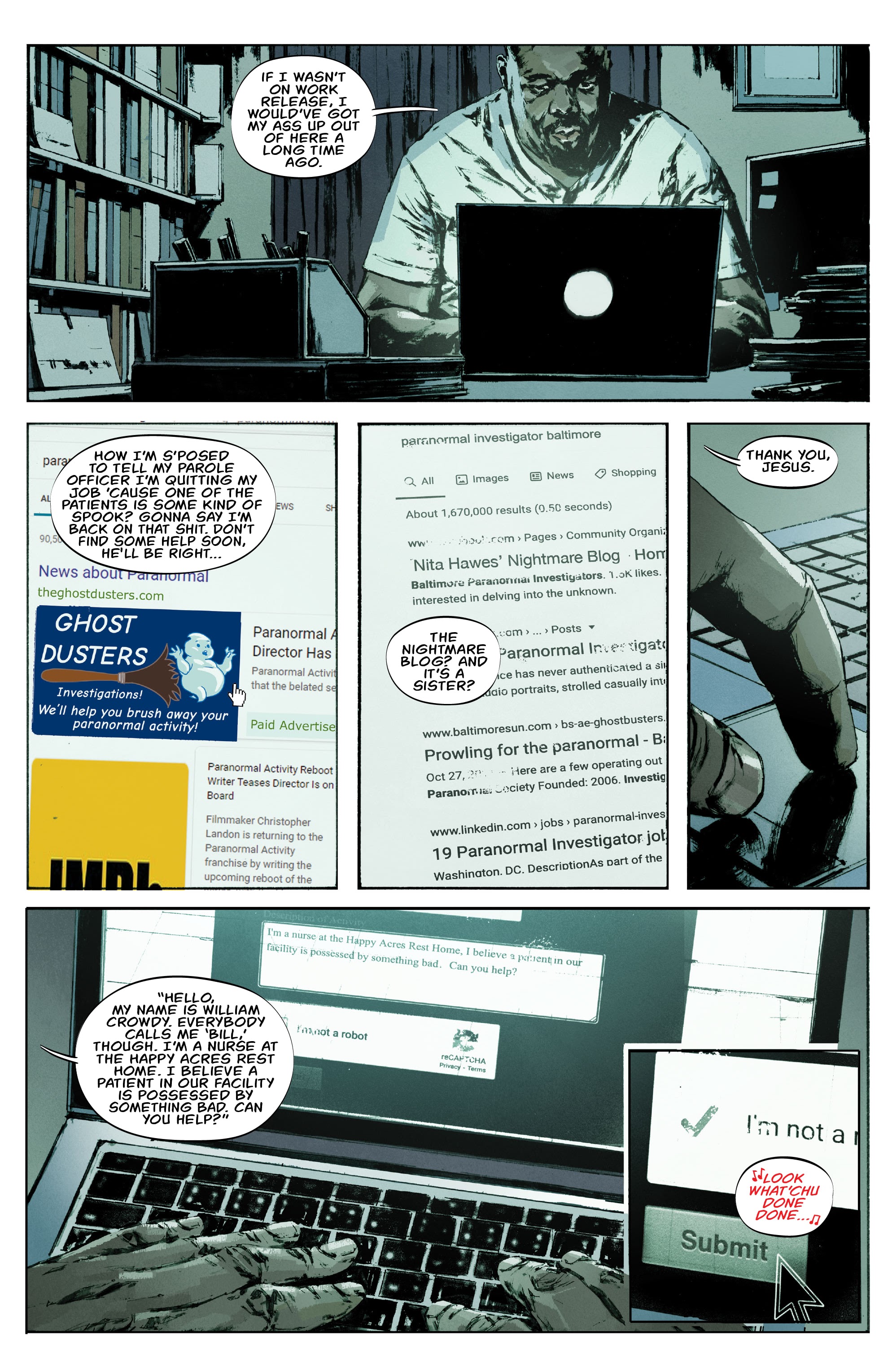Read online Nita Hawes' Nightmare Blog comic -  Issue #1 - 24