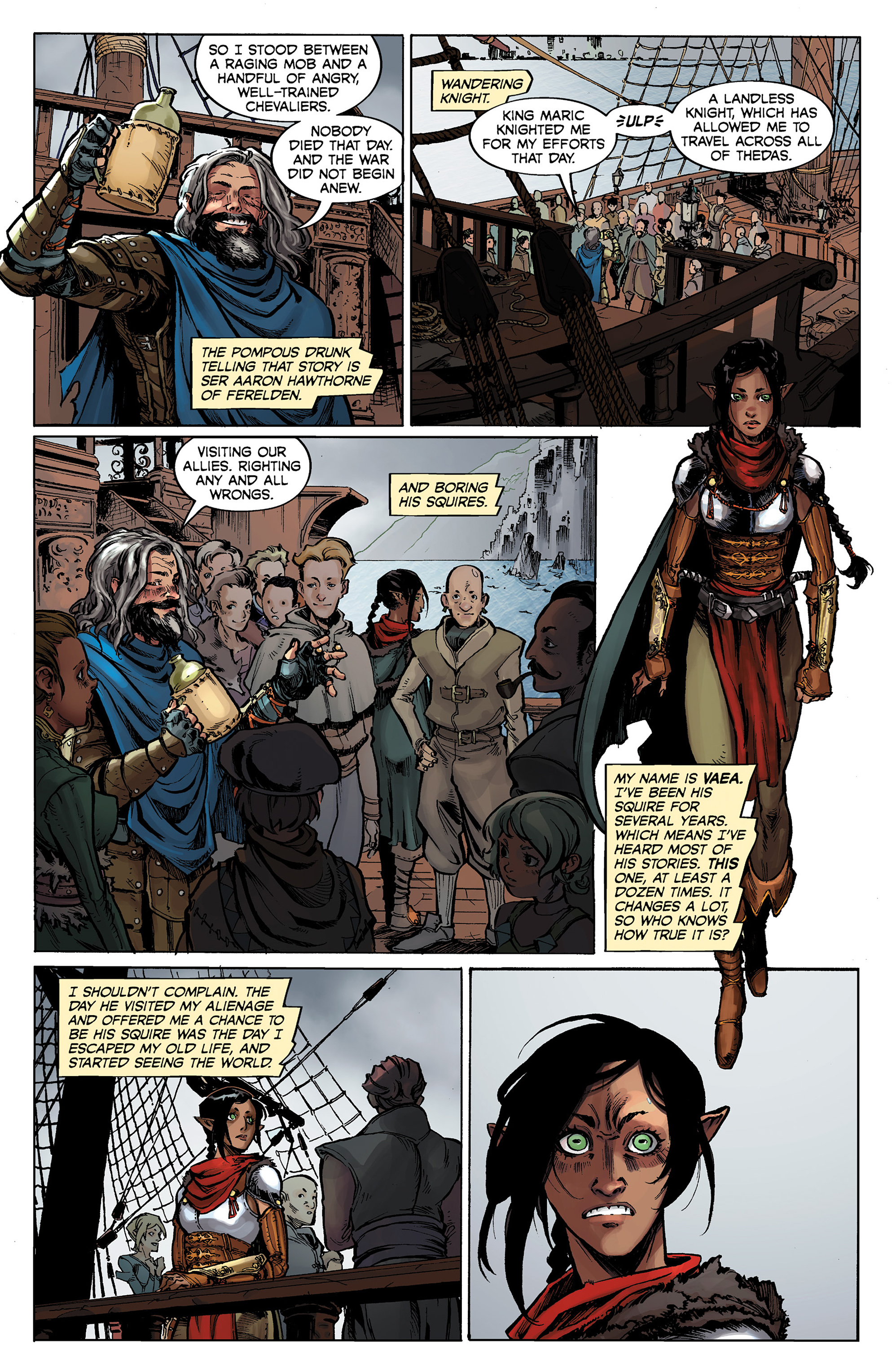 Read online Dragon Age: Knight Errant comic -  Issue #1 - 5