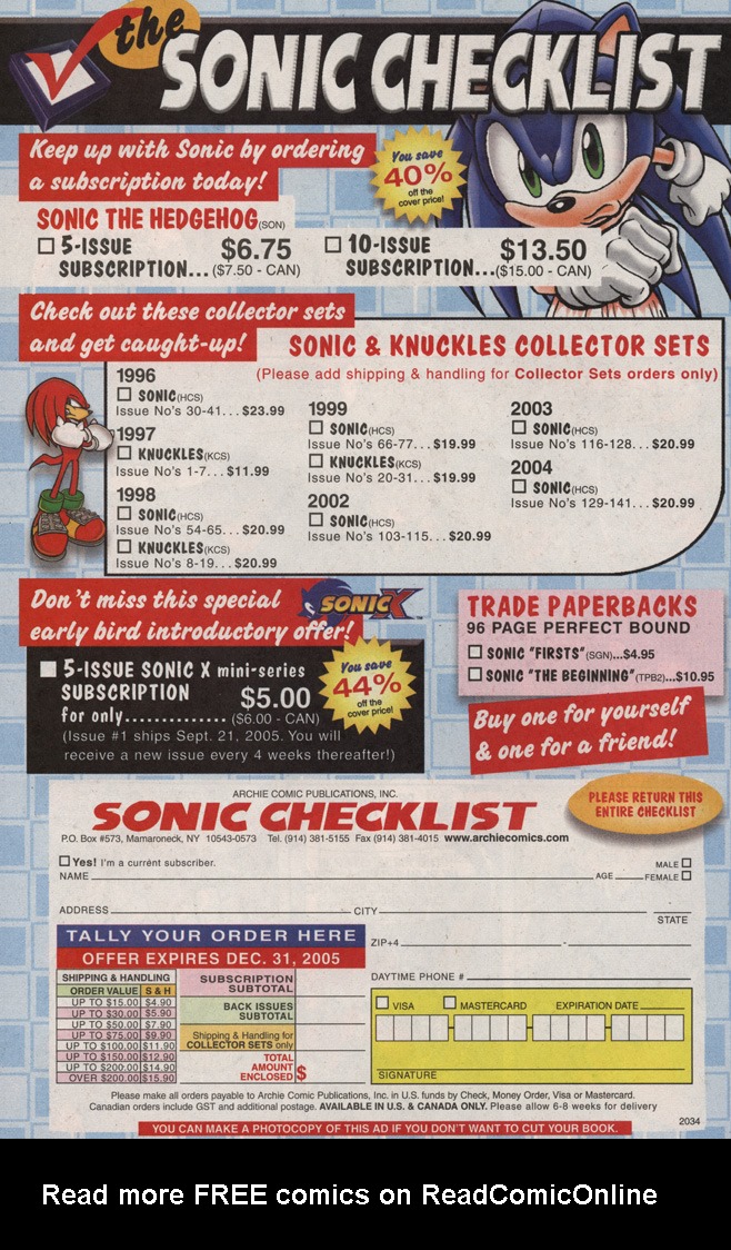 Read online Sonic X comic -  Issue #1 - 34