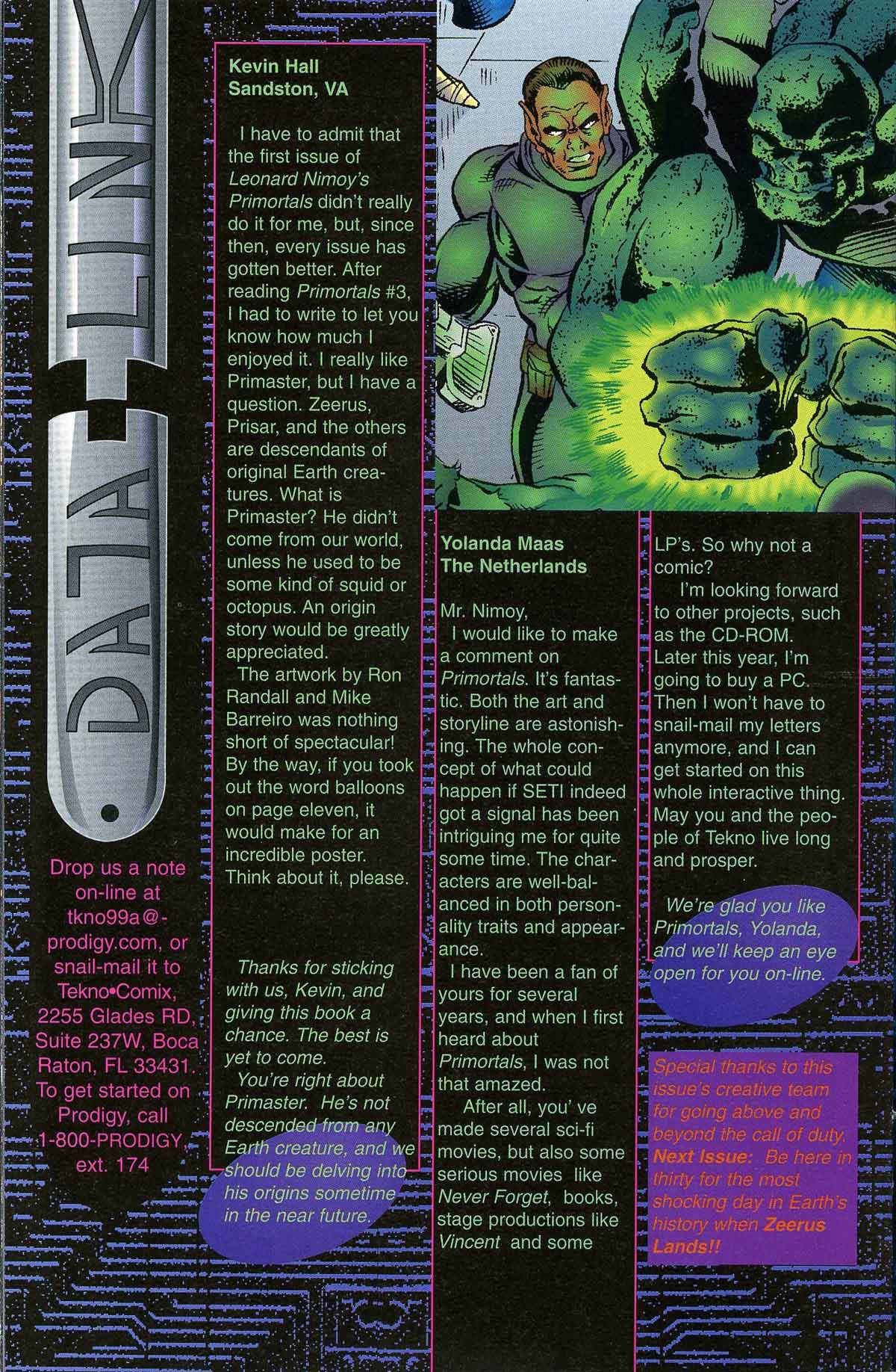 Read online Leonard Nimoy's Primortals (1995) comic -  Issue #5 - 25