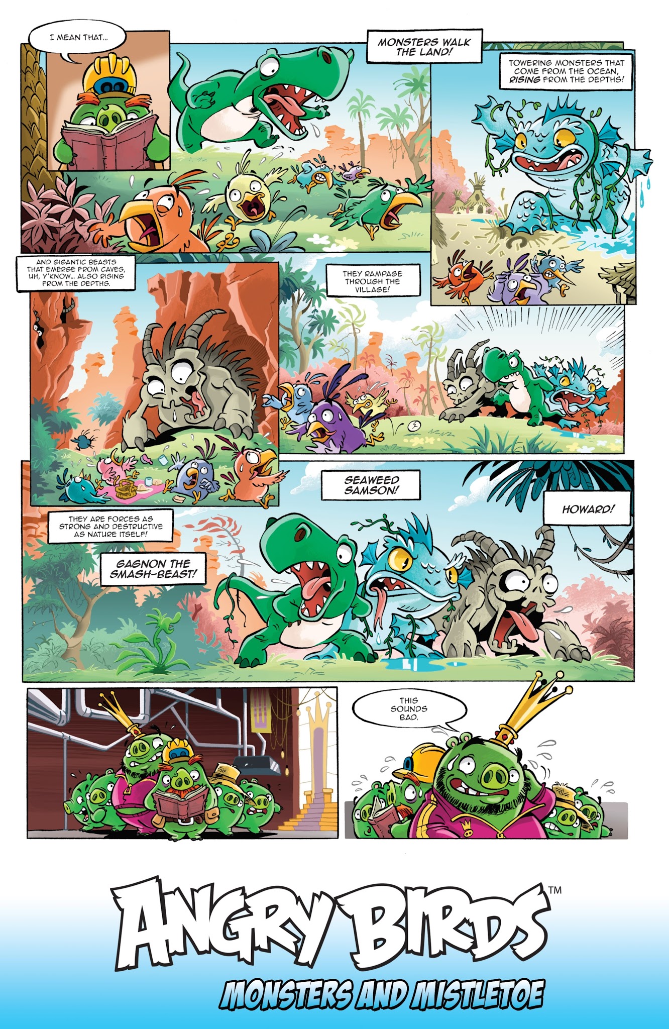 Read online Angry Birds Comics Quarterly comic -  Issue # Issue Monsters and Mistletoe - 9