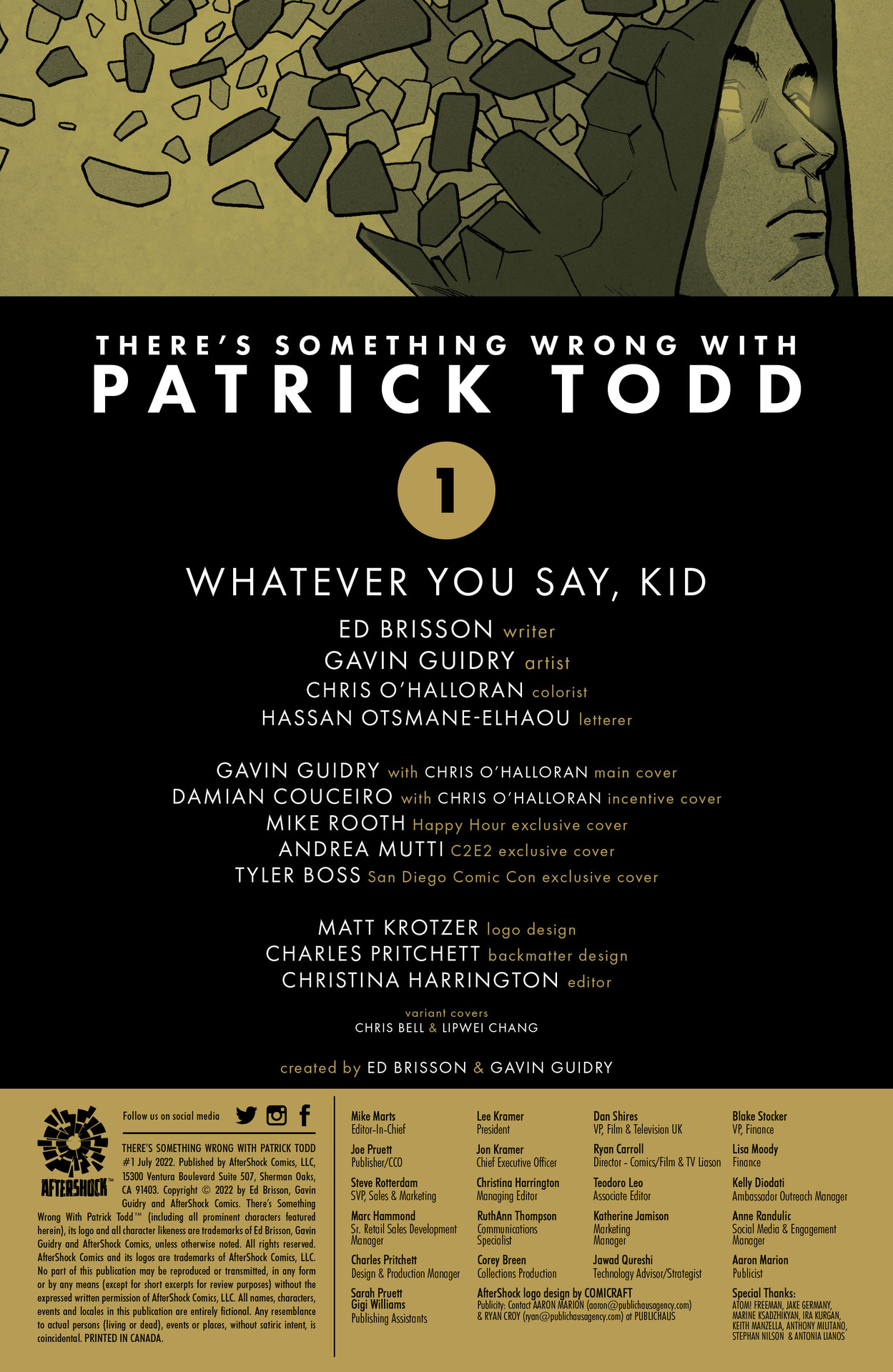 Read online There's Something Wrong With Patrick Todd comic -  Issue #1 - 2