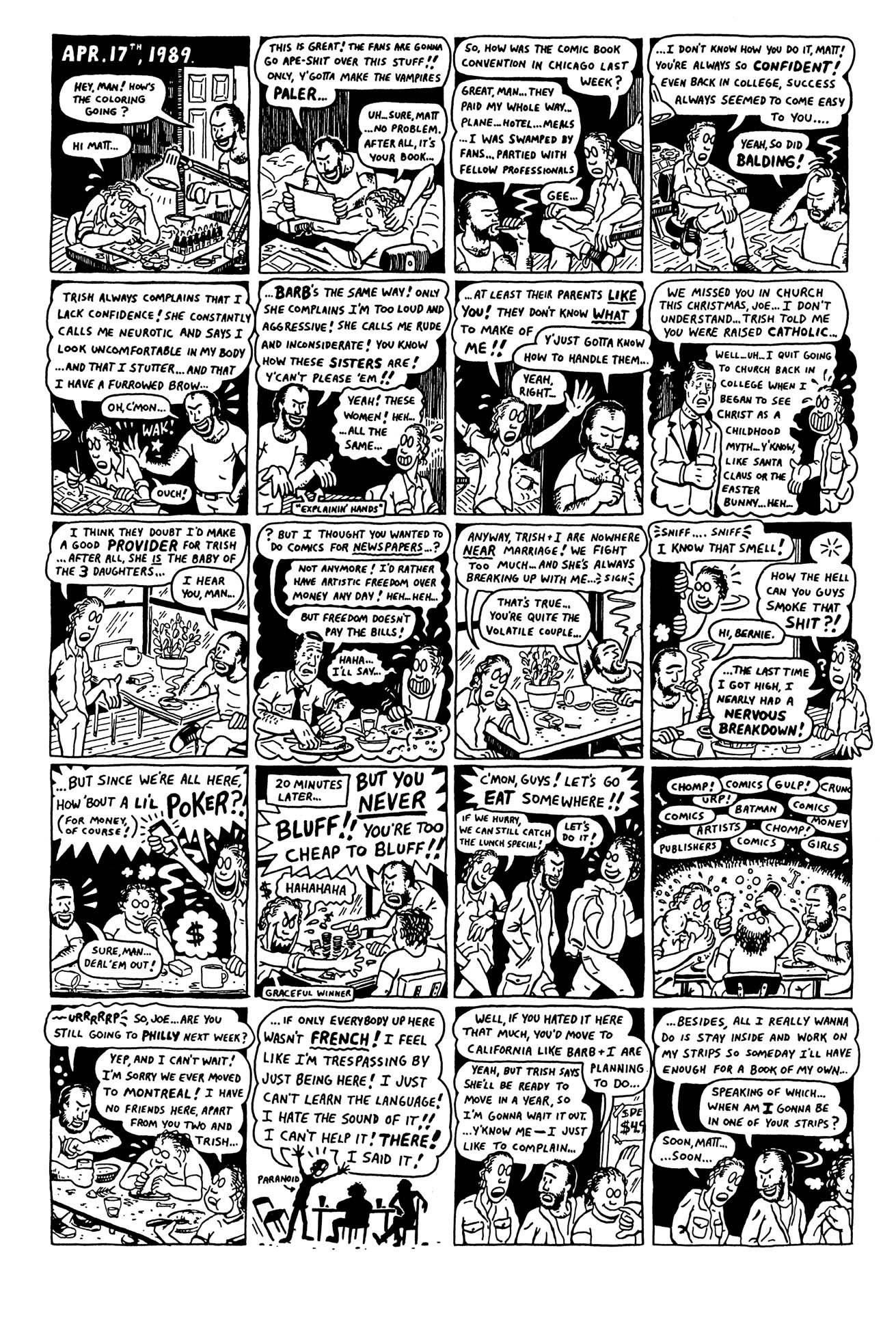 Read online Peepshow: The Cartoon Diary of Joe Matt comic -  Issue # Full - 34