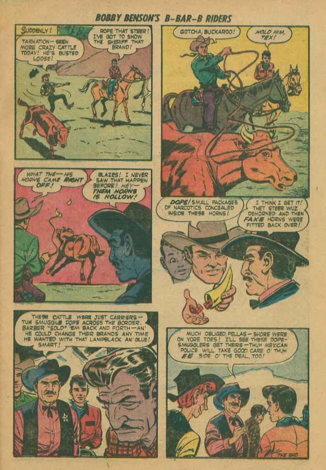 Read online Bobby Benson's B-Bar-B Riders comic -  Issue #13 - 33