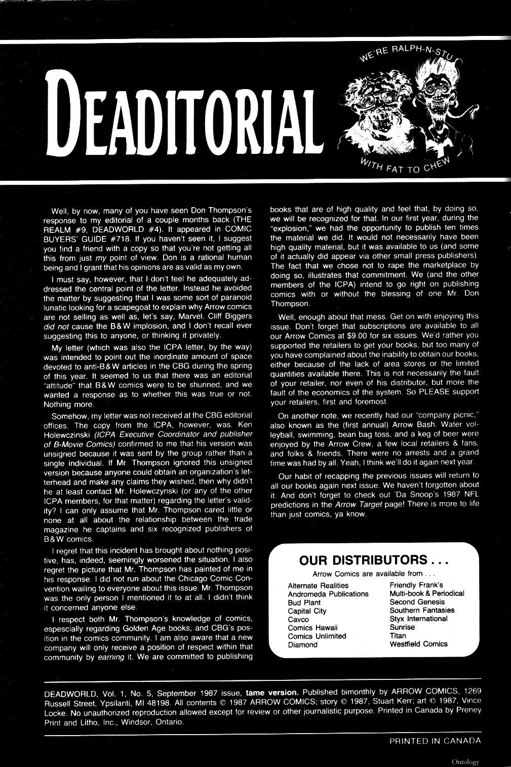 Read online Deadworld (1986) comic -  Issue #5 - 3