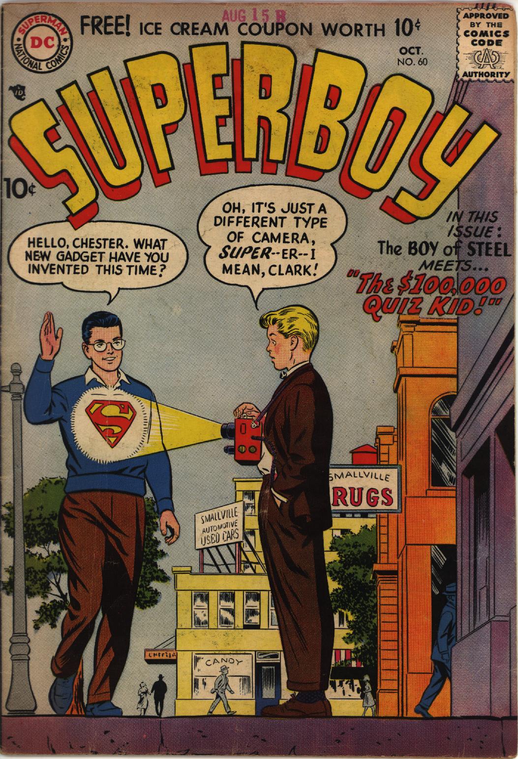 Read online Superboy (1949) comic -  Issue #60 - 1