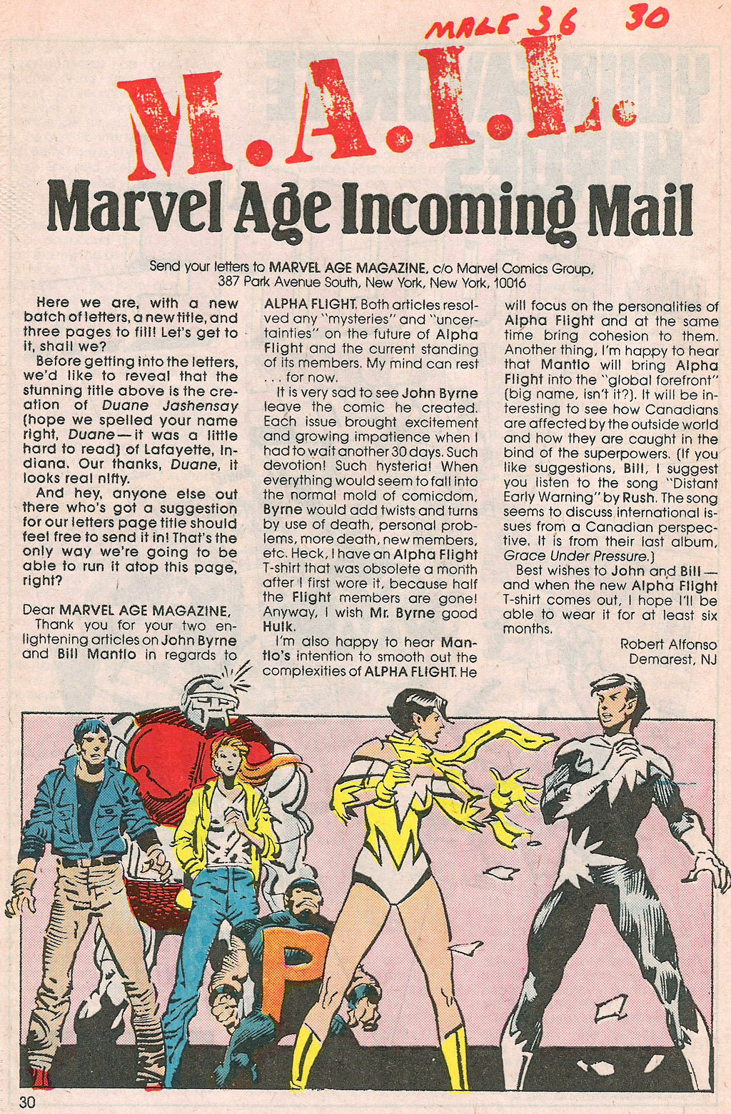 Read online Marvel Age comic -  Issue #36 - 30