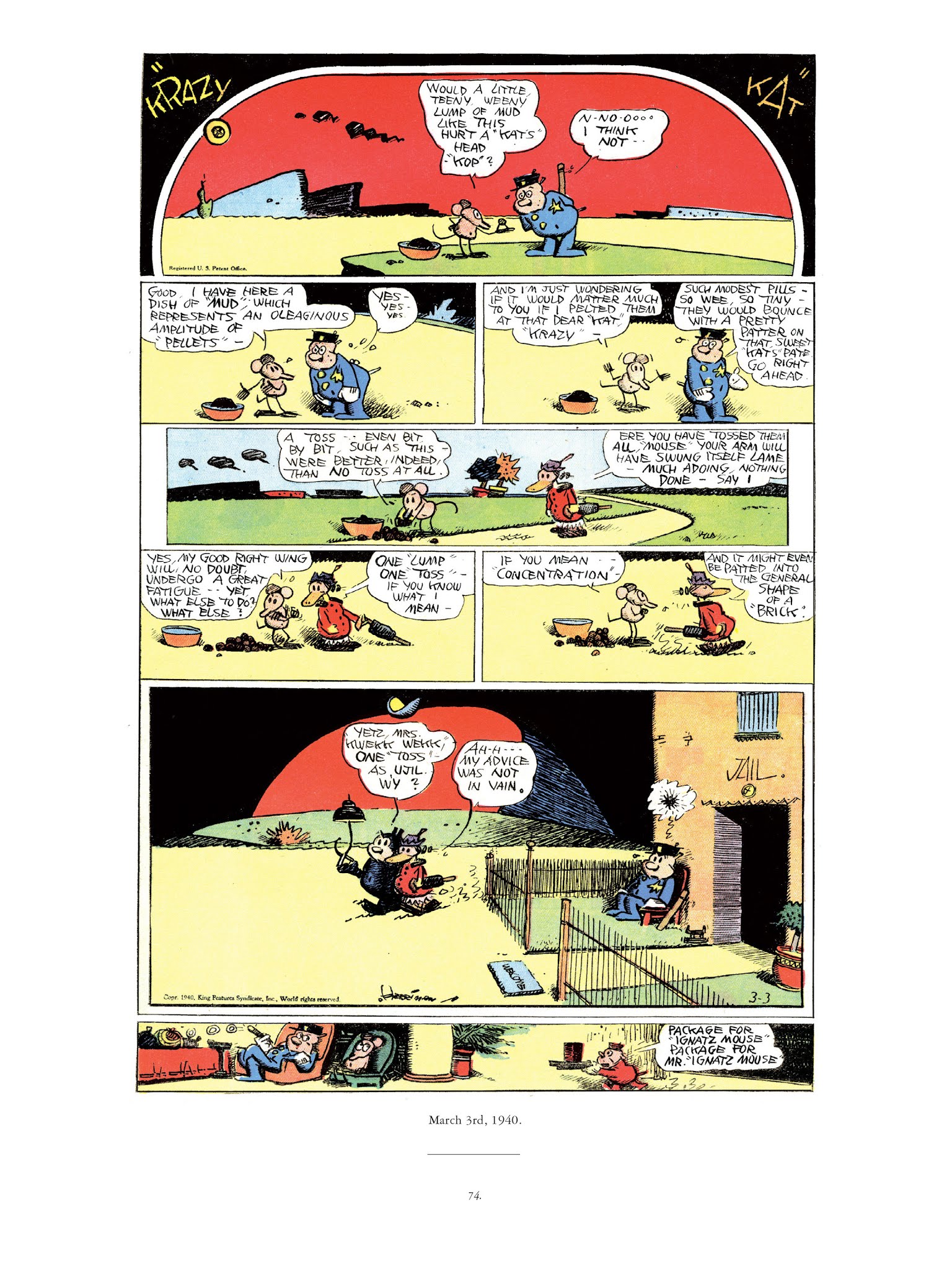 Read online Krazy & Ignatz comic -  Issue # TPB 11 - 74