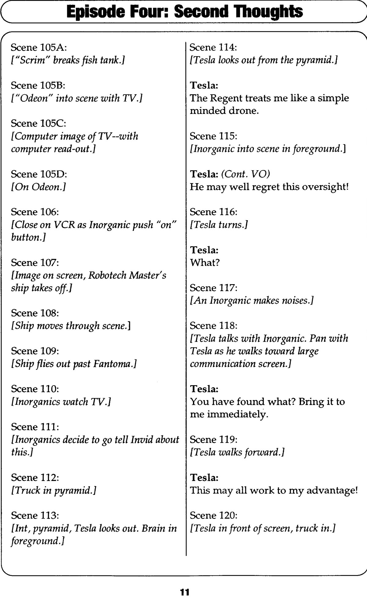 Read online Robotech II: The Sentinels comic -  Issue # _Script Book 1 - 83