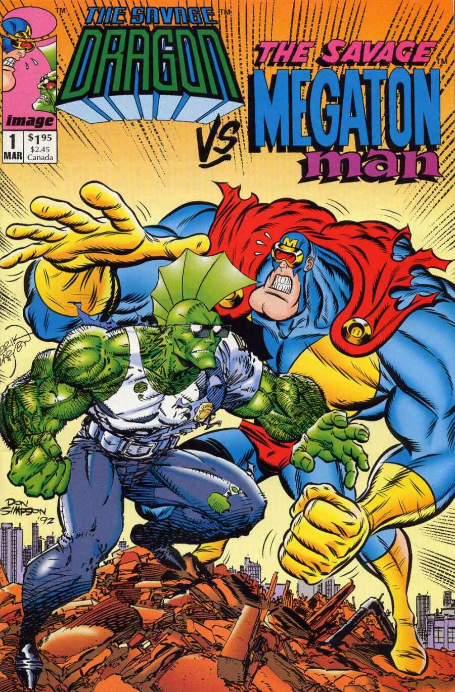 Read online Savage Dragon vs. Savage Megaton Man comic -  Issue # Full - 1