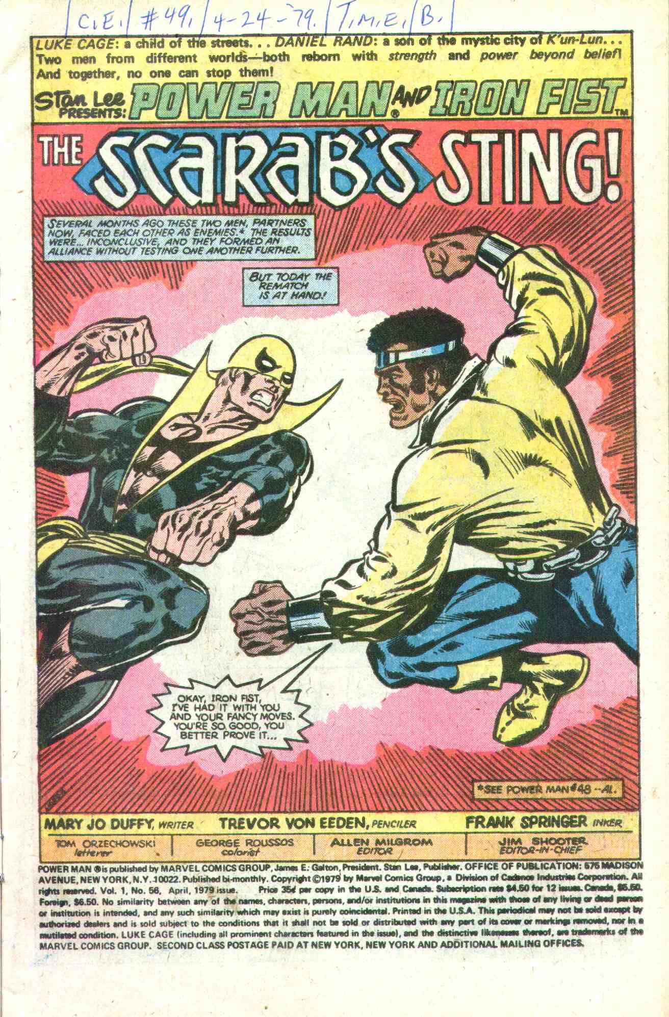 Read online Power Man and Iron Fist (1978) comic -  Issue #56 - 2