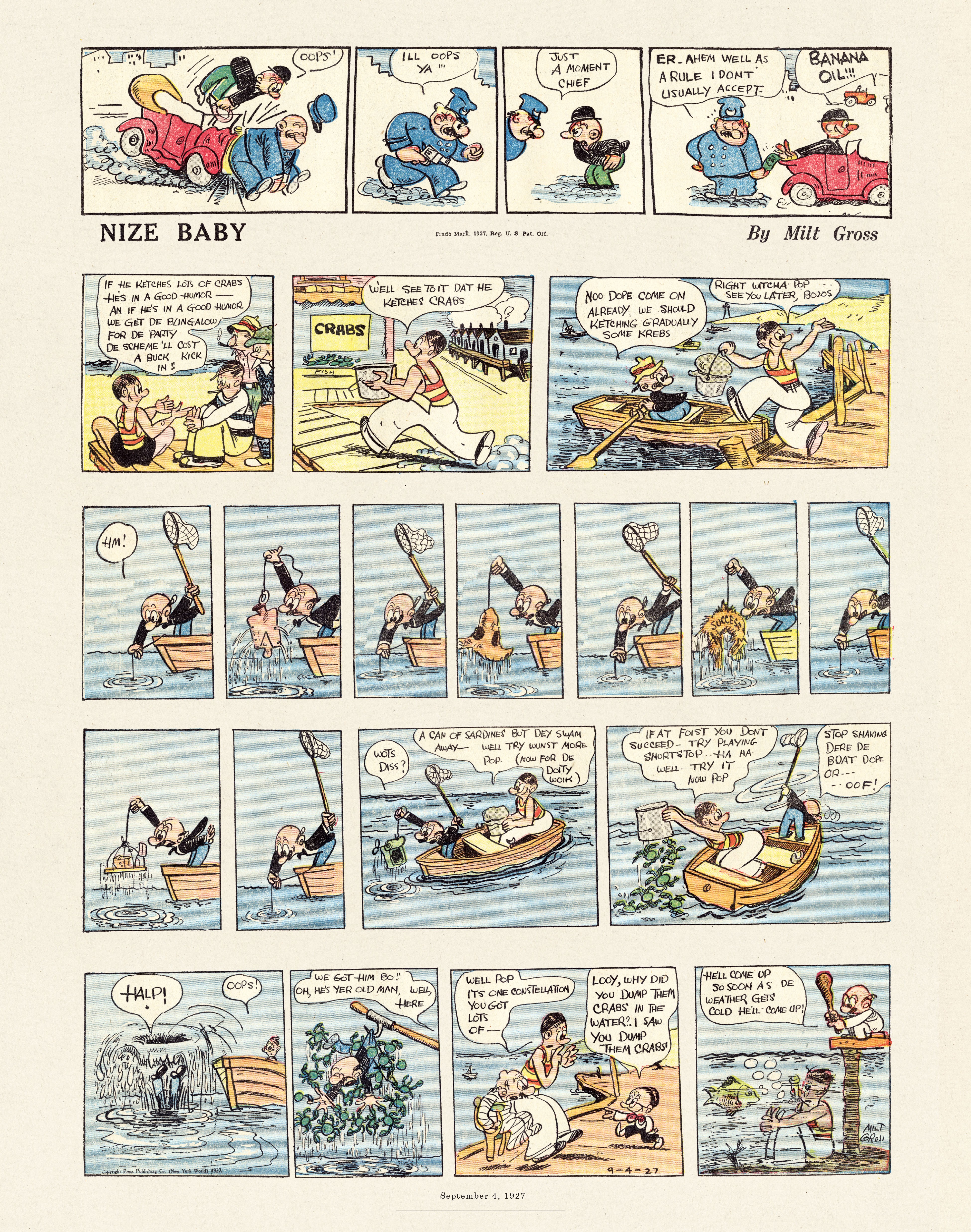 Read online Gross Exaggerations: The Meshuga Comic Strips of Milt Gross comic -  Issue # TPB - 46