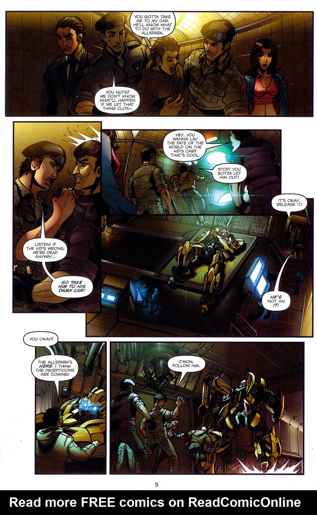 Read online Transformers: The Movie Adaptation comic -  Issue #4 - 7