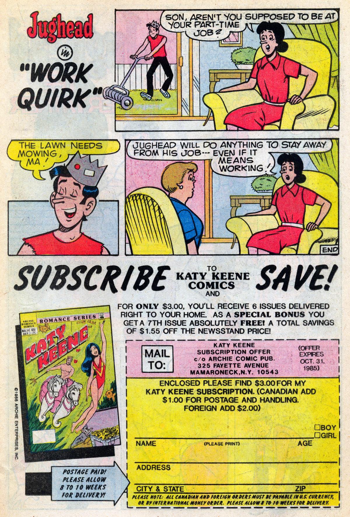 Read online Jughead (1965) comic -  Issue #342 - 19
