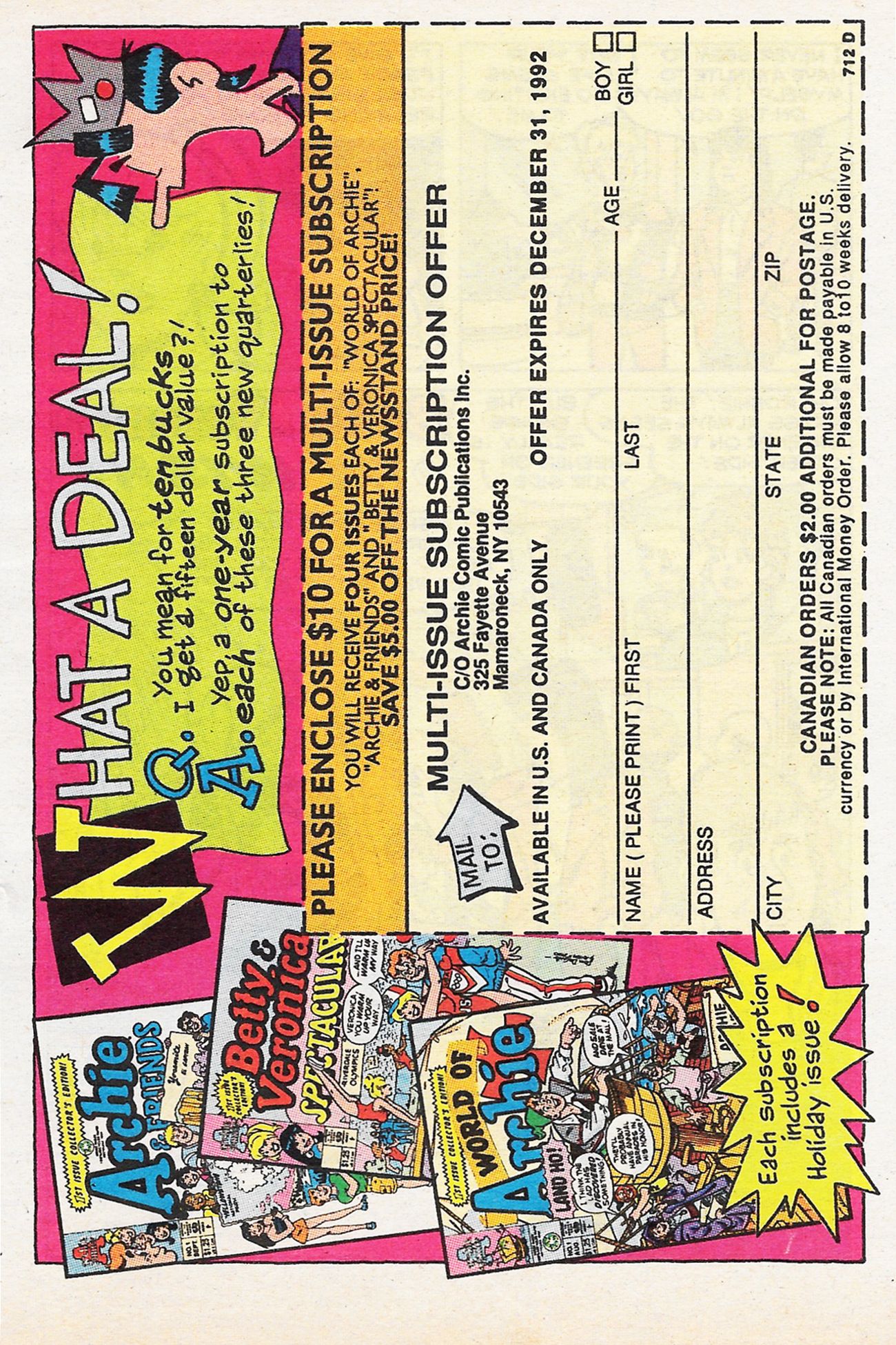 Read online Betty and Veronica Digest Magazine comic -  Issue #58 - 67