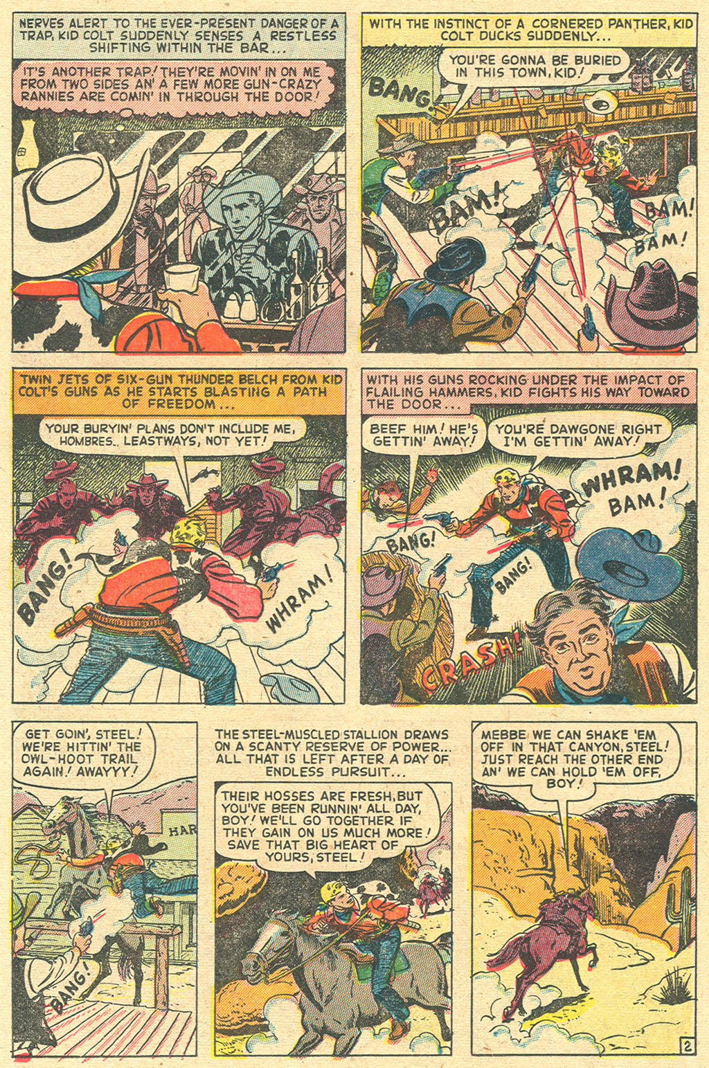 Read online Kid Colt Outlaw comic -  Issue #10 - 42