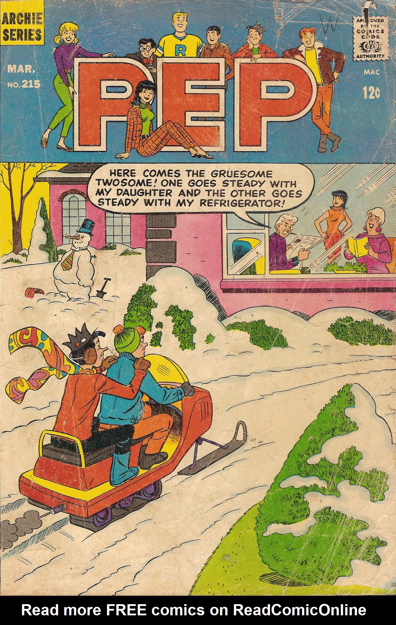 Read online Pep Comics comic -  Issue #215 - 1