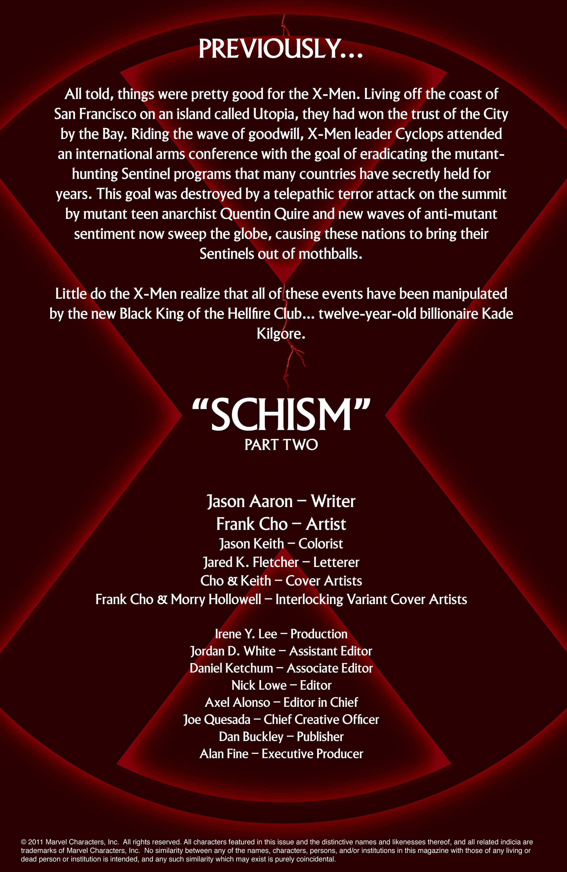 Read online X-Men: Schism comic -  Issue #2 - 2