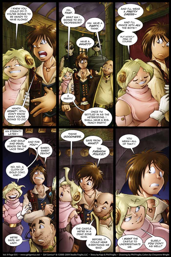 Read online Girl Genius (2002) comic -  Issue #9 - 36