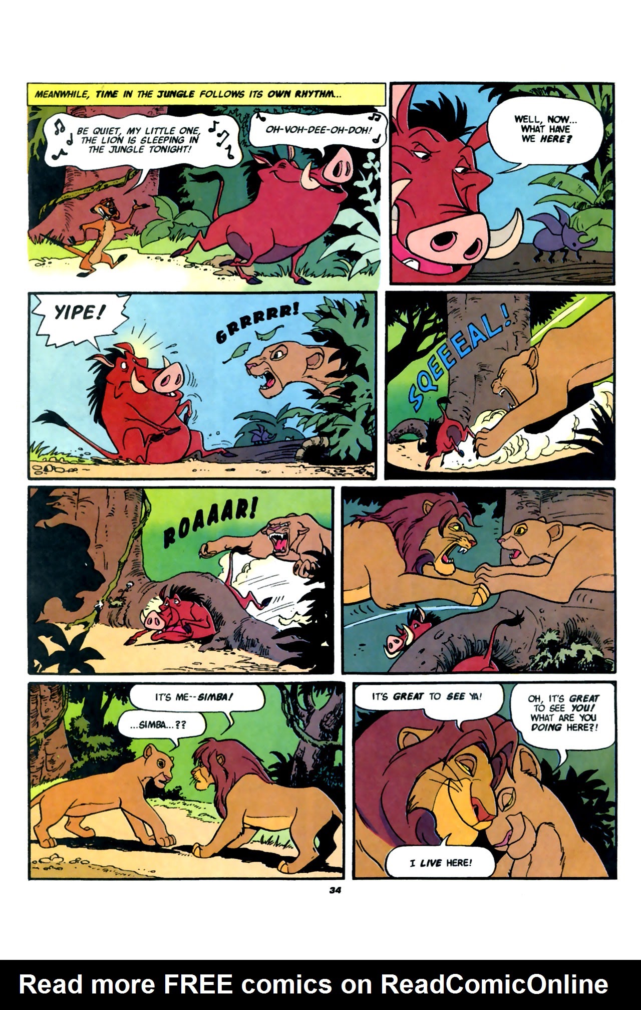 Read online Disney's The Lion King comic -  Issue #1 - 36