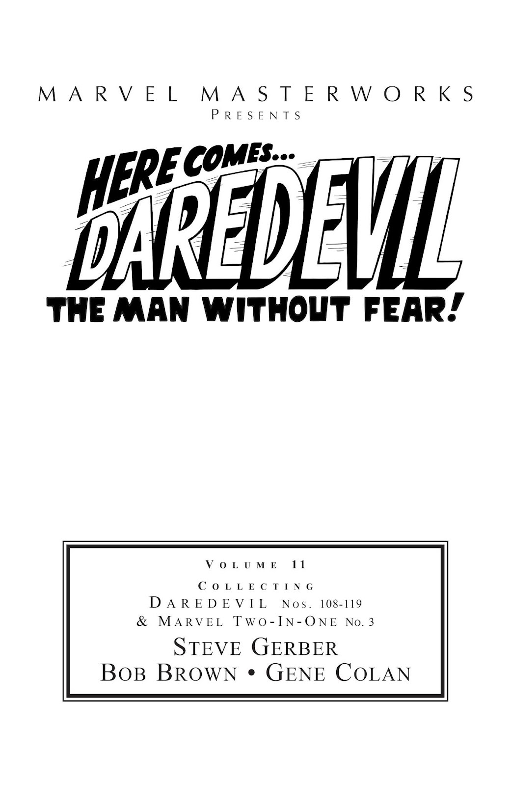 Marvel Masterworks: Daredevil issue TPB 11 - Page 2