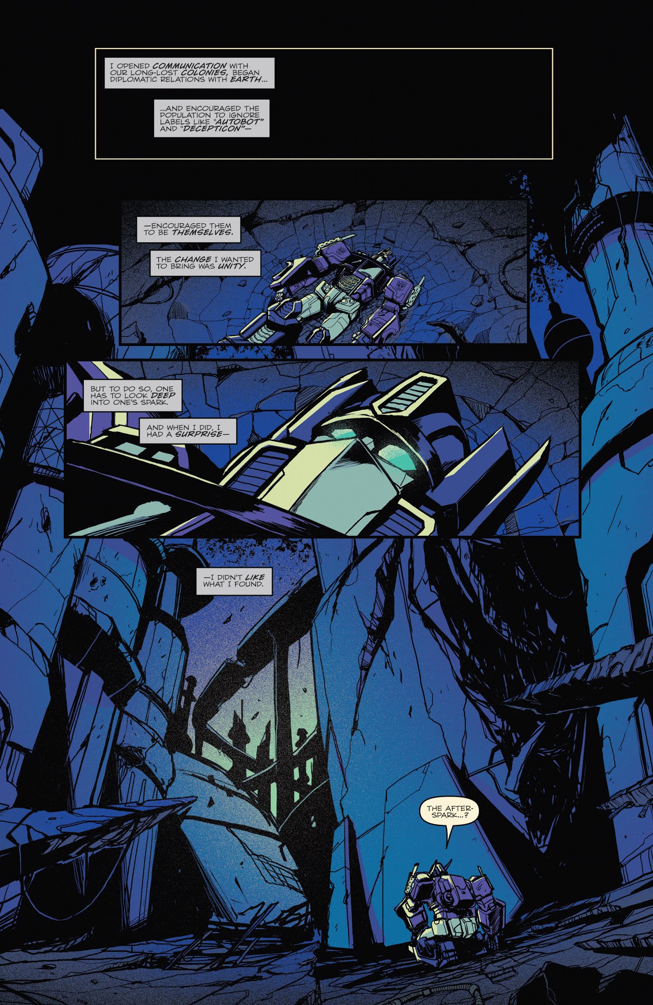 Read online Optimus Prime comic -  Issue #19 - 22