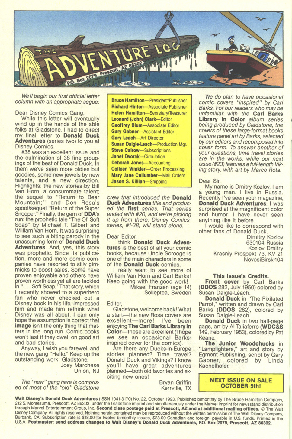 Read online Walt Disney's Donald Duck Adventures (1987) comic -  Issue #22 - 34