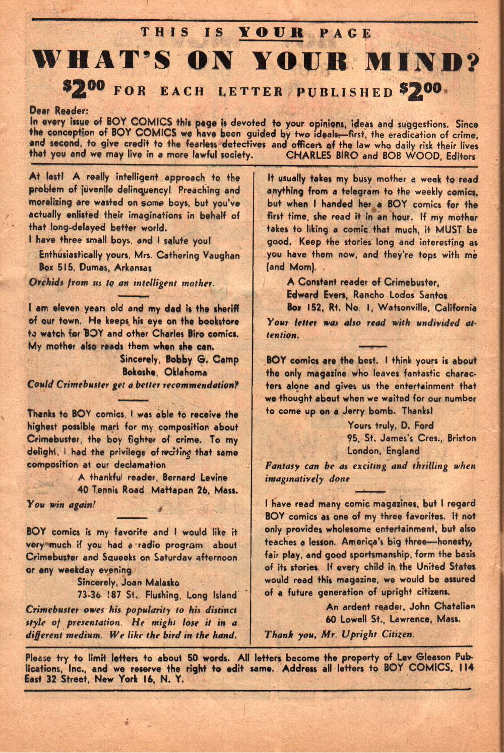 Read online Boy Comics comic -  Issue #41 - 42