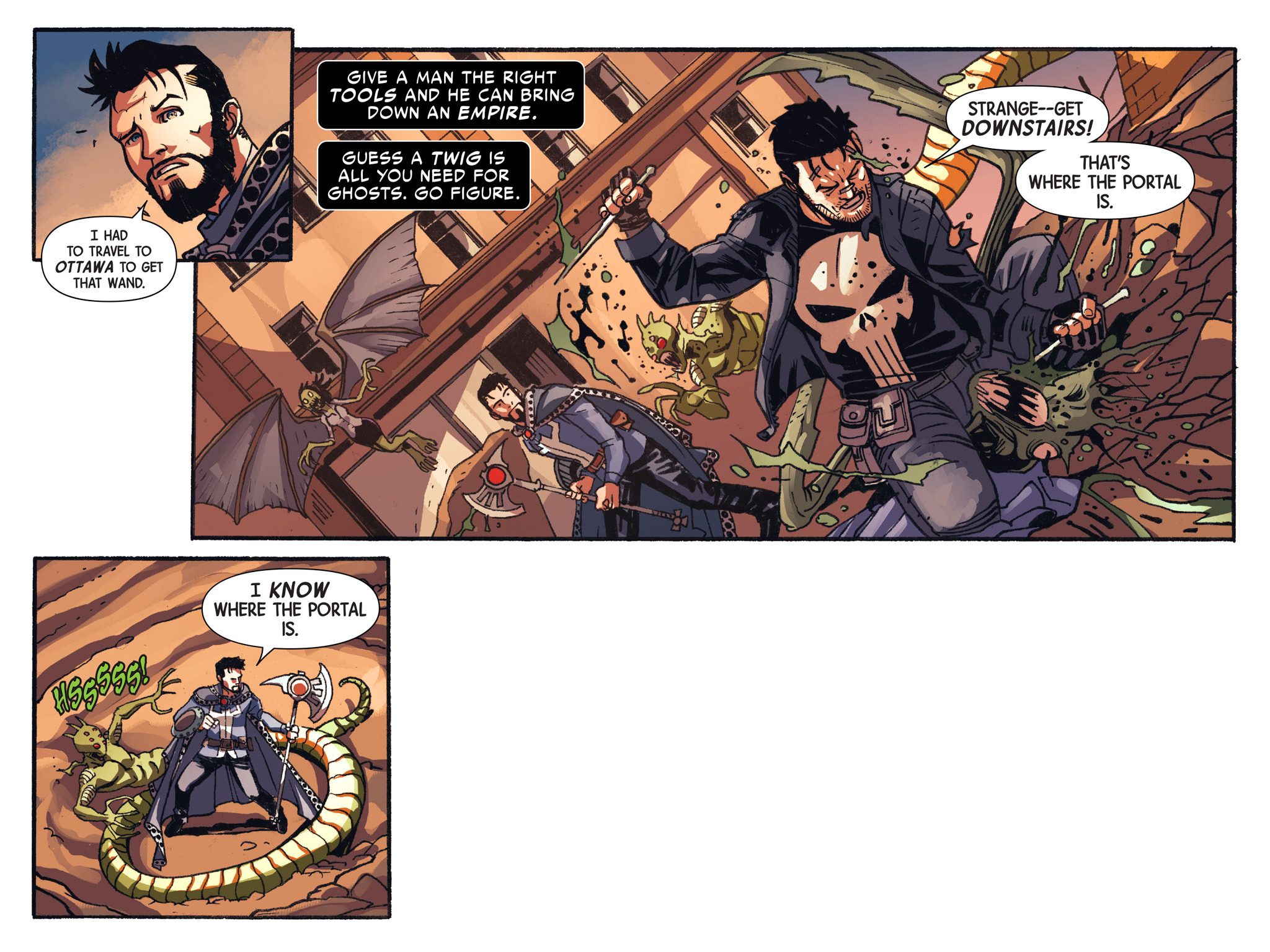Read online Doctor Strange/Punisher: Magic Bullets Infinite Comic comic -  Issue #3 - 29